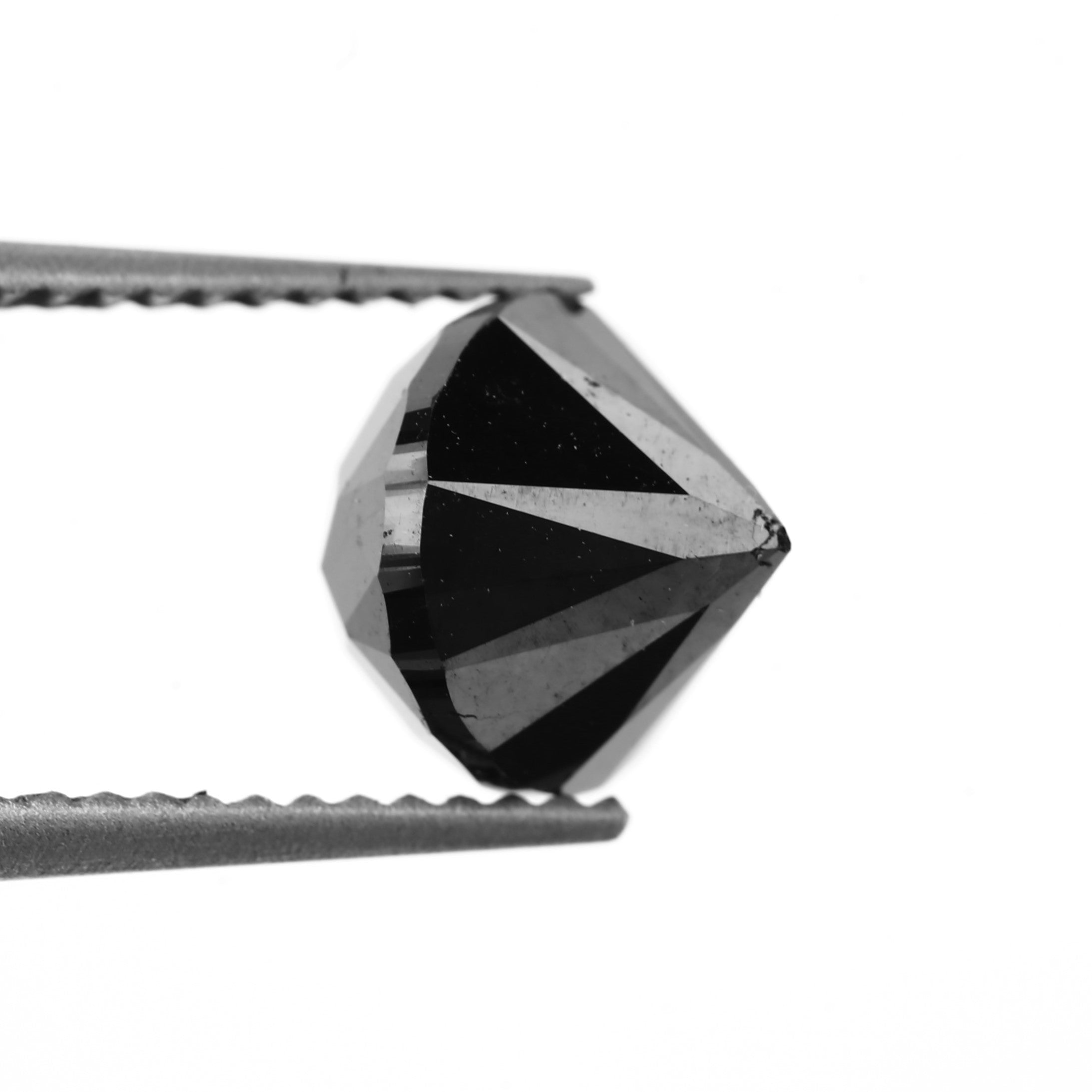 Round Fancy Natural Black Diamond