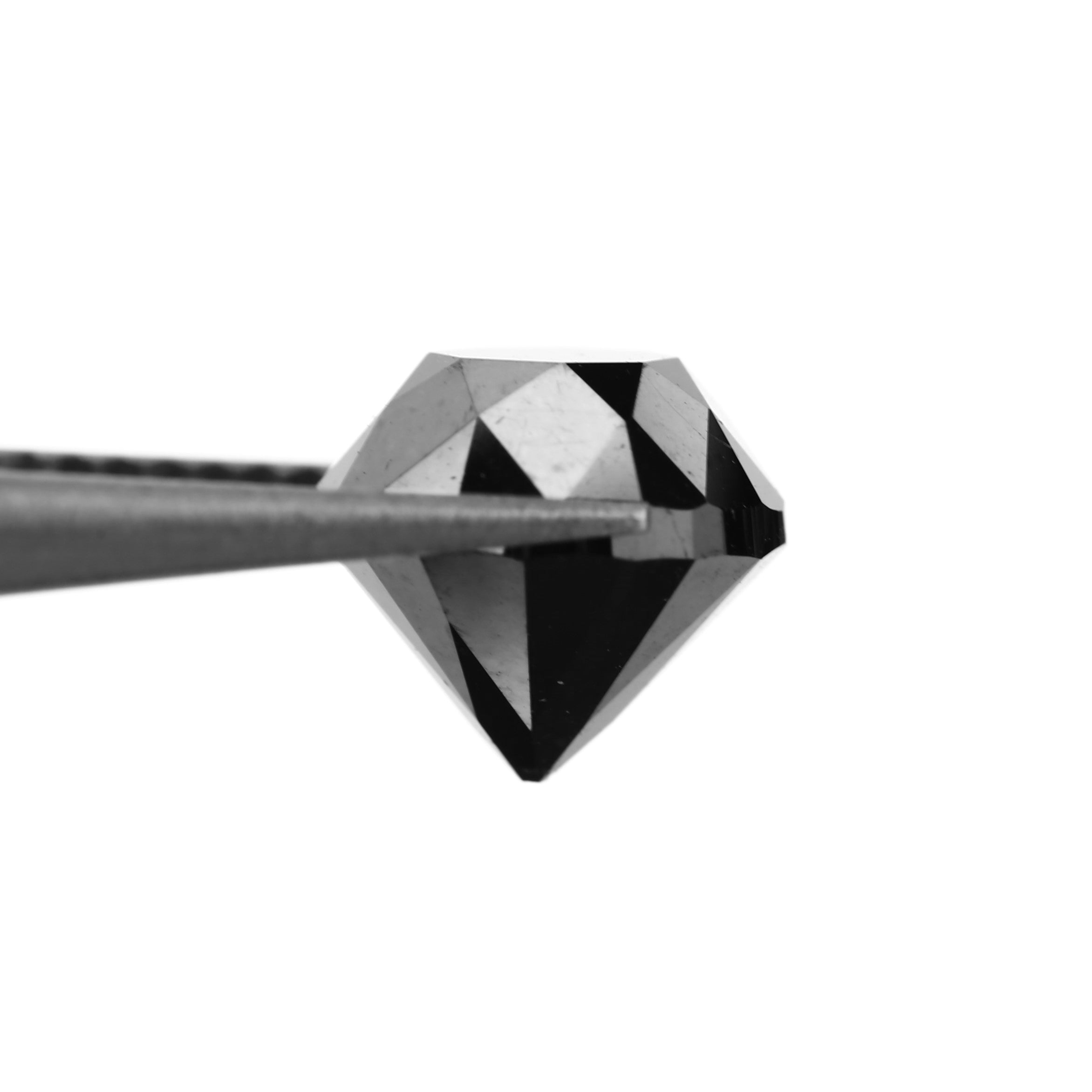 Round Natural Black Diamond