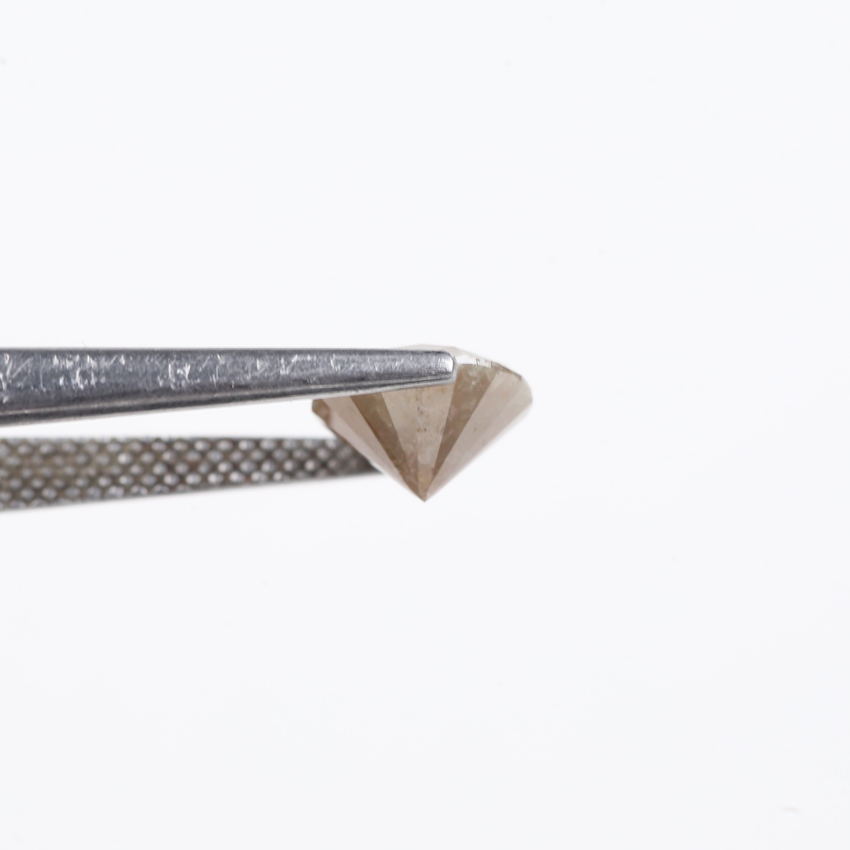 2 Carat Round Cut Loose Brown Red Diamond 7.90 MM