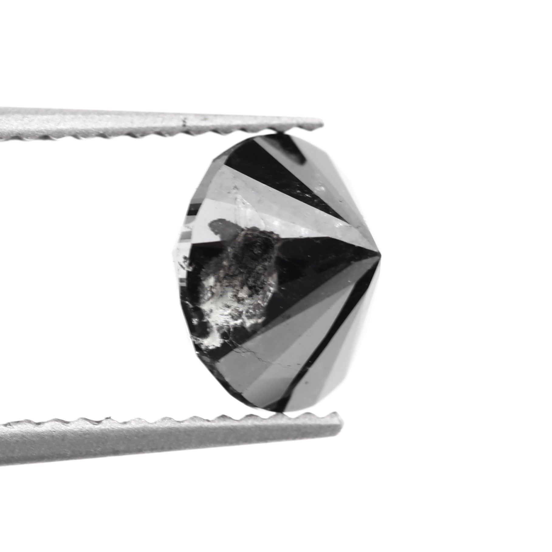 fancy black round diamond