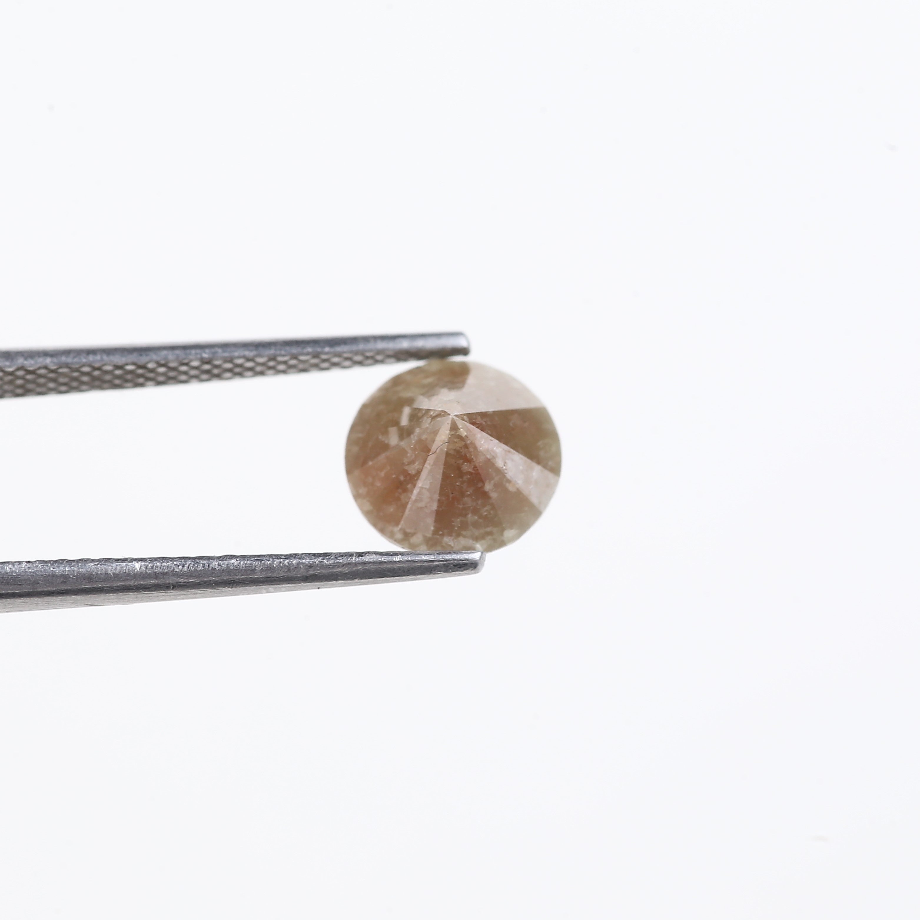 2 Carat Round Cut Loose Brown Red Diamond 7.90 MM