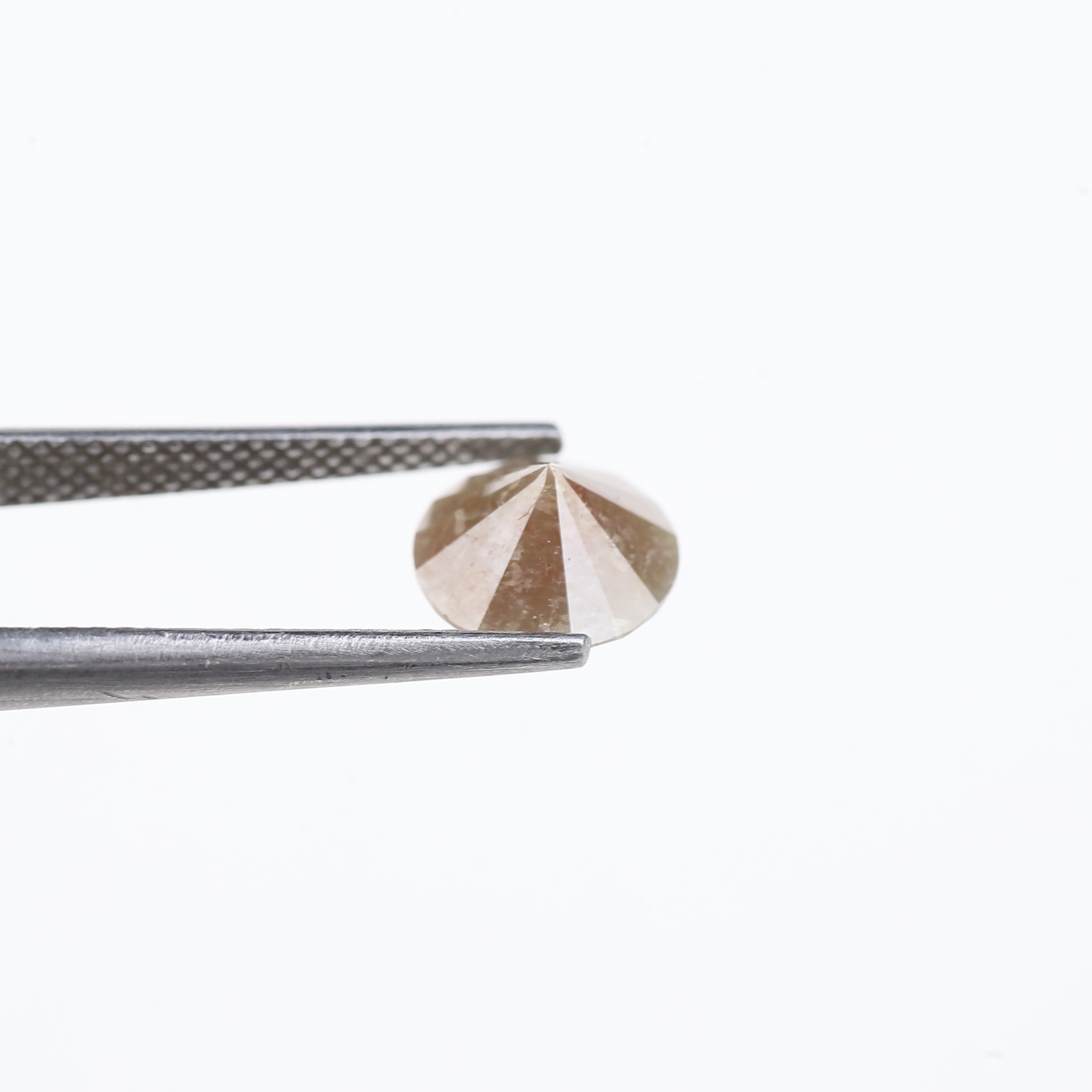 2 Carat Round Cut Loose Brown Red Diamond 7.90 MM