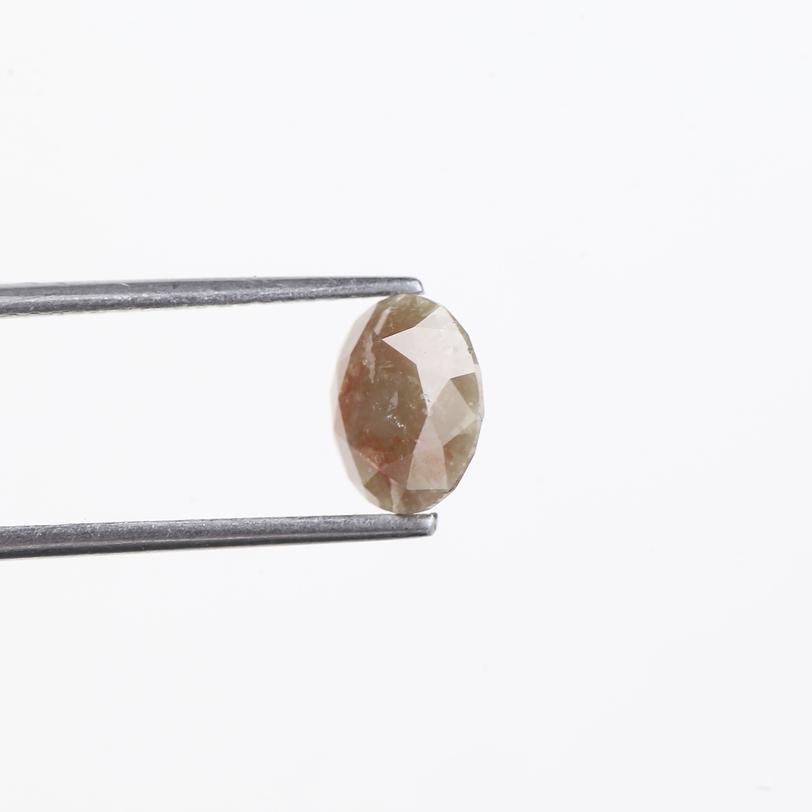 2 Carat Round Cut Loose Brown Red Diamond 7.90 MM