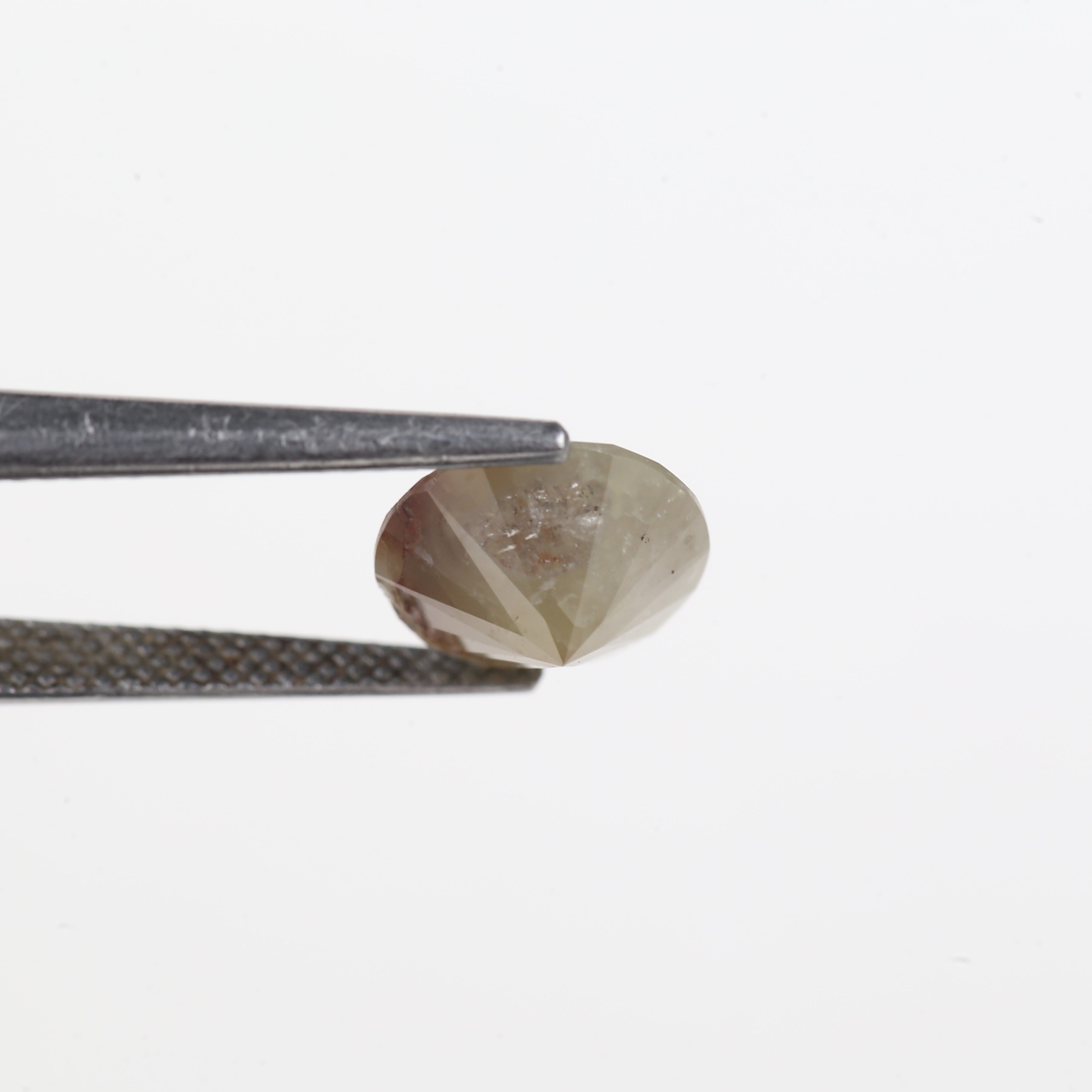 3 Carat Salt and Pepper Diamond Round Brown Natural Loose Stone 9.5 MM