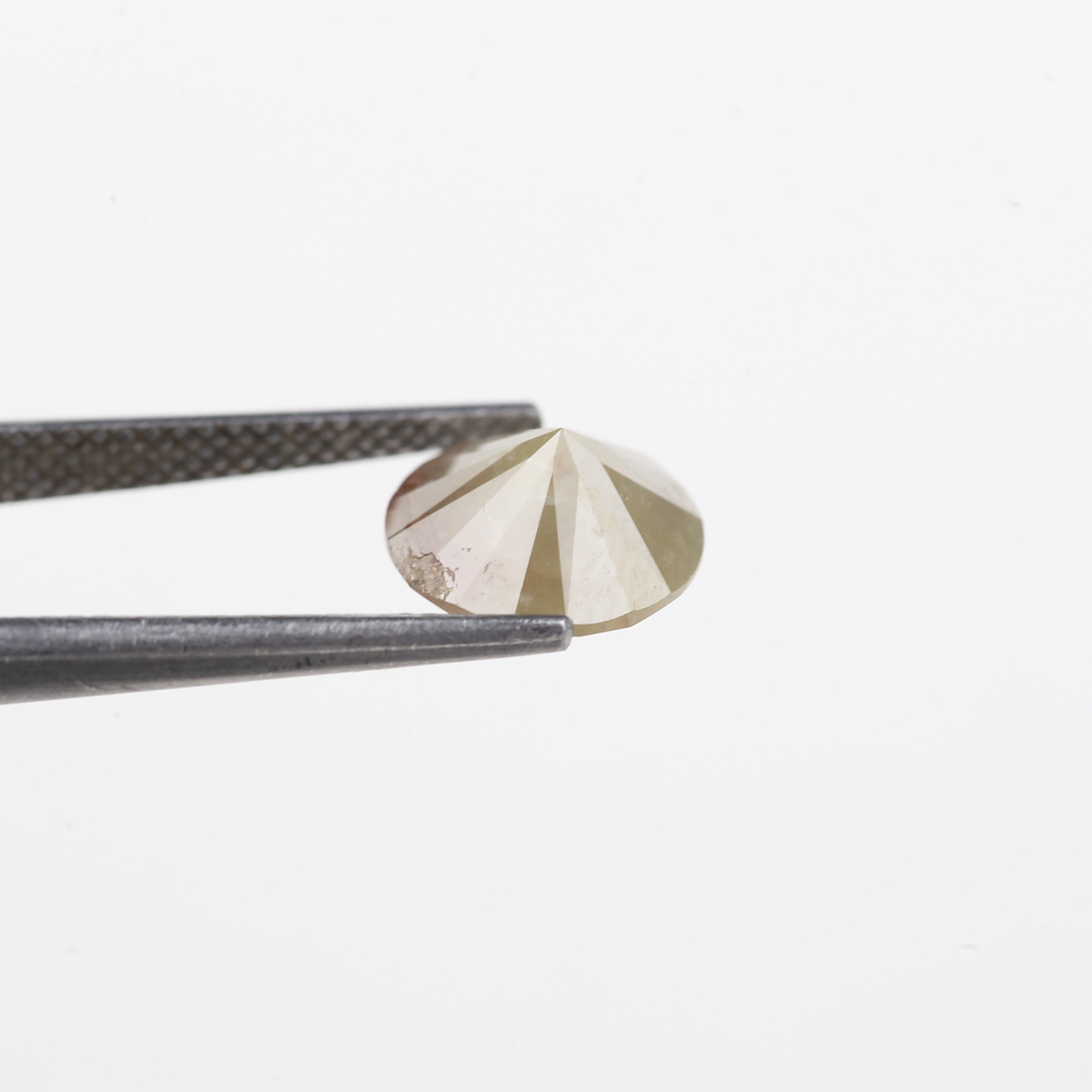 3 Carat Salt and Pepper Diamond Round Brown Natural Loose Stone 9.5 MM