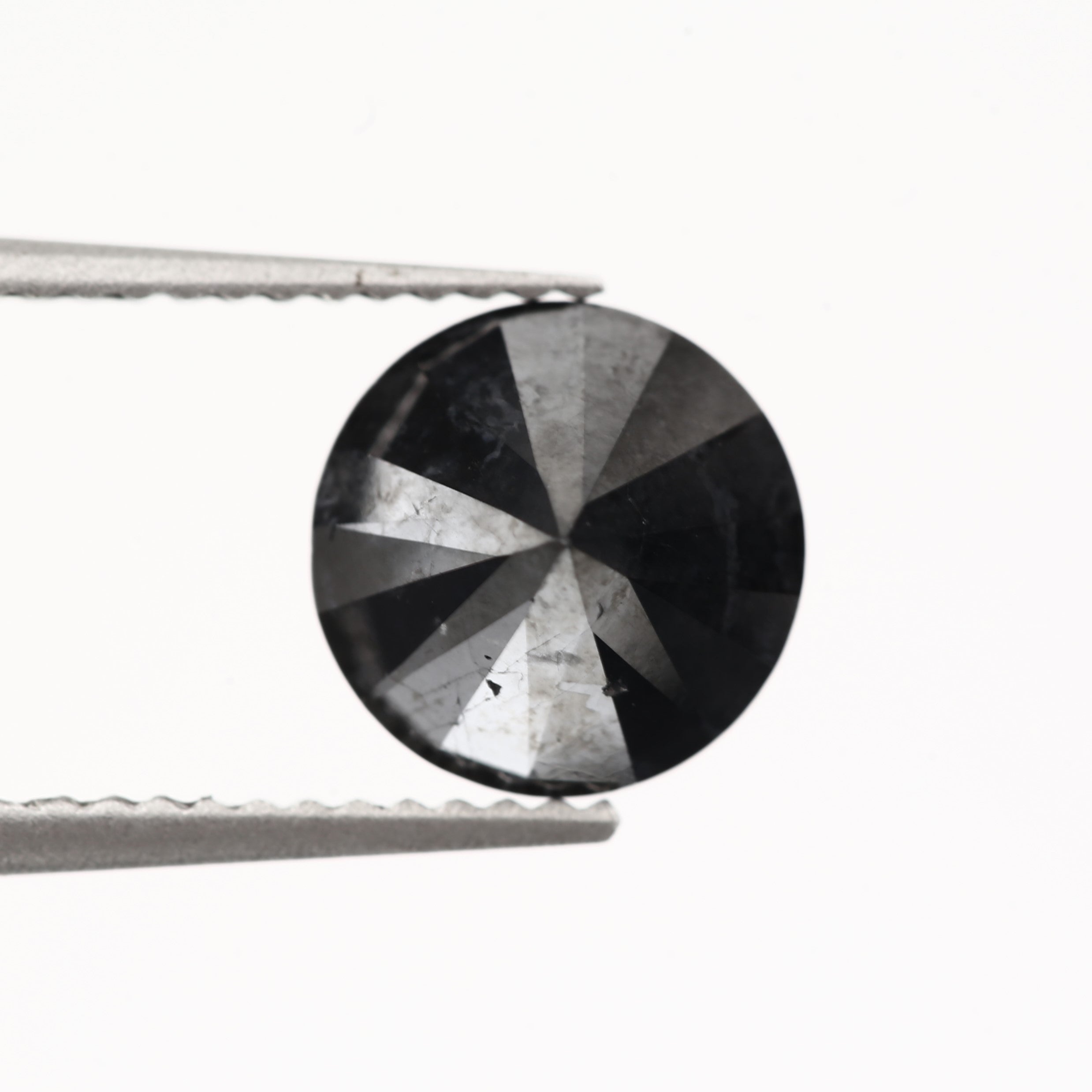 fancy black round cut diamond