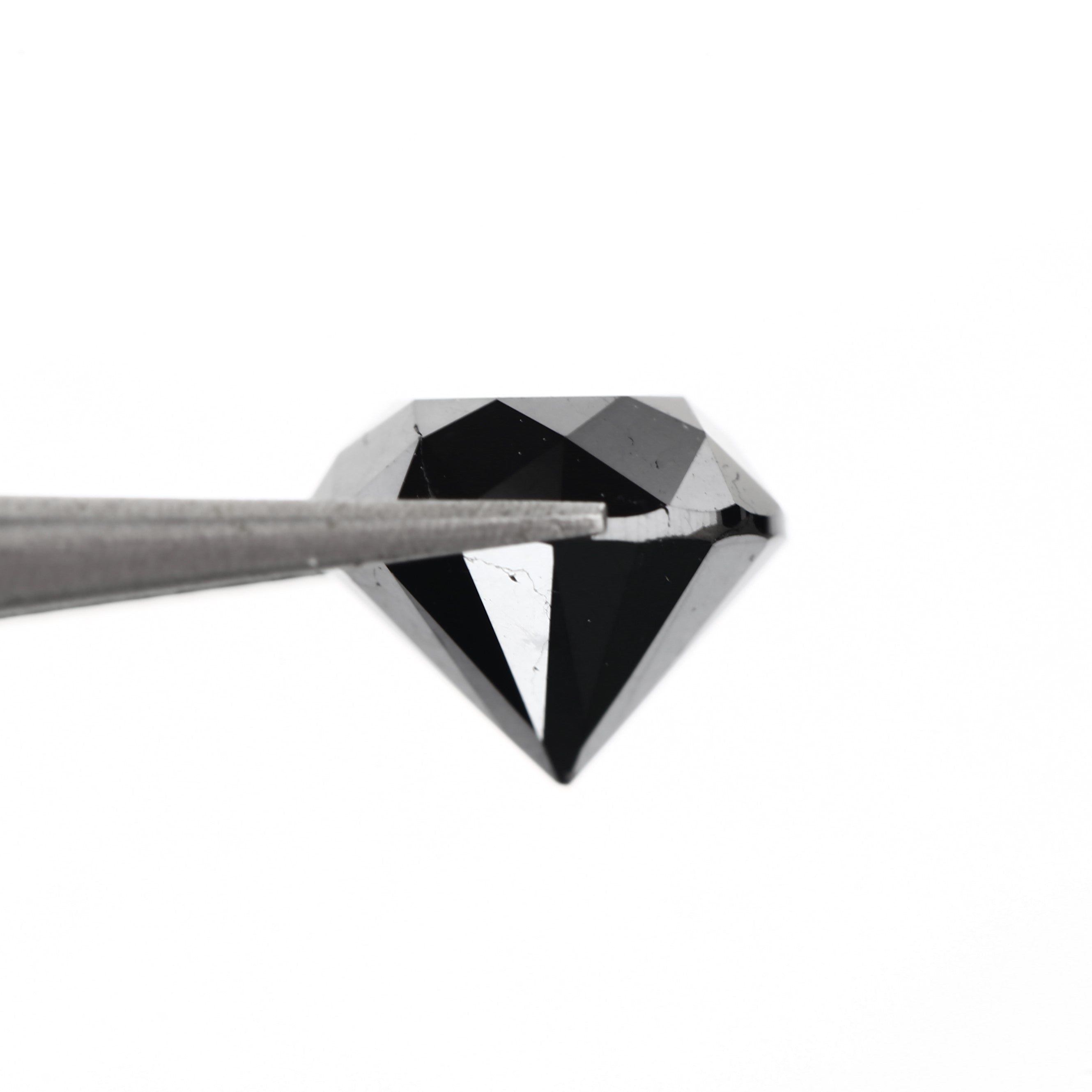 Round Fancy Black Natural Diamond