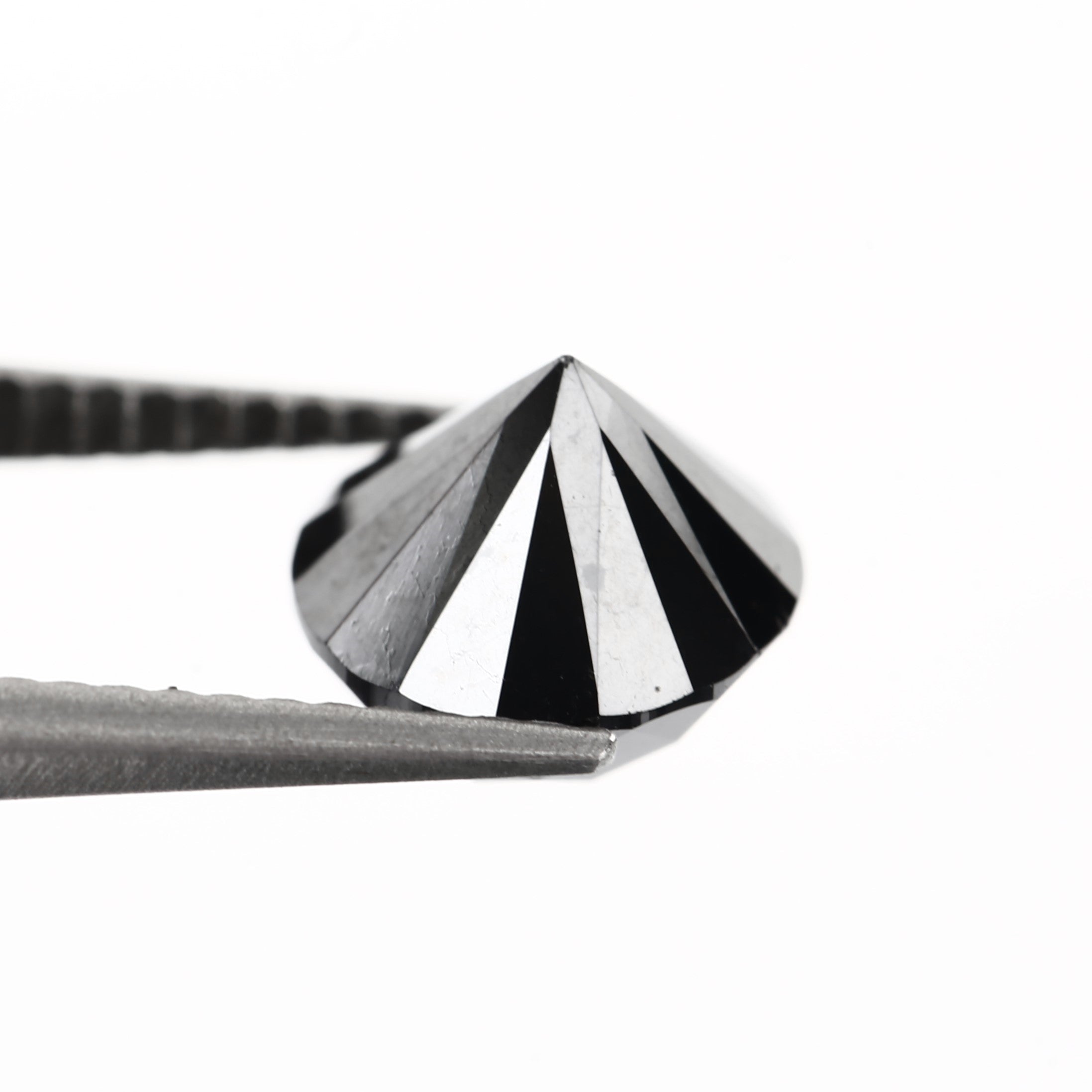 Round Black Natural Loose Diamond