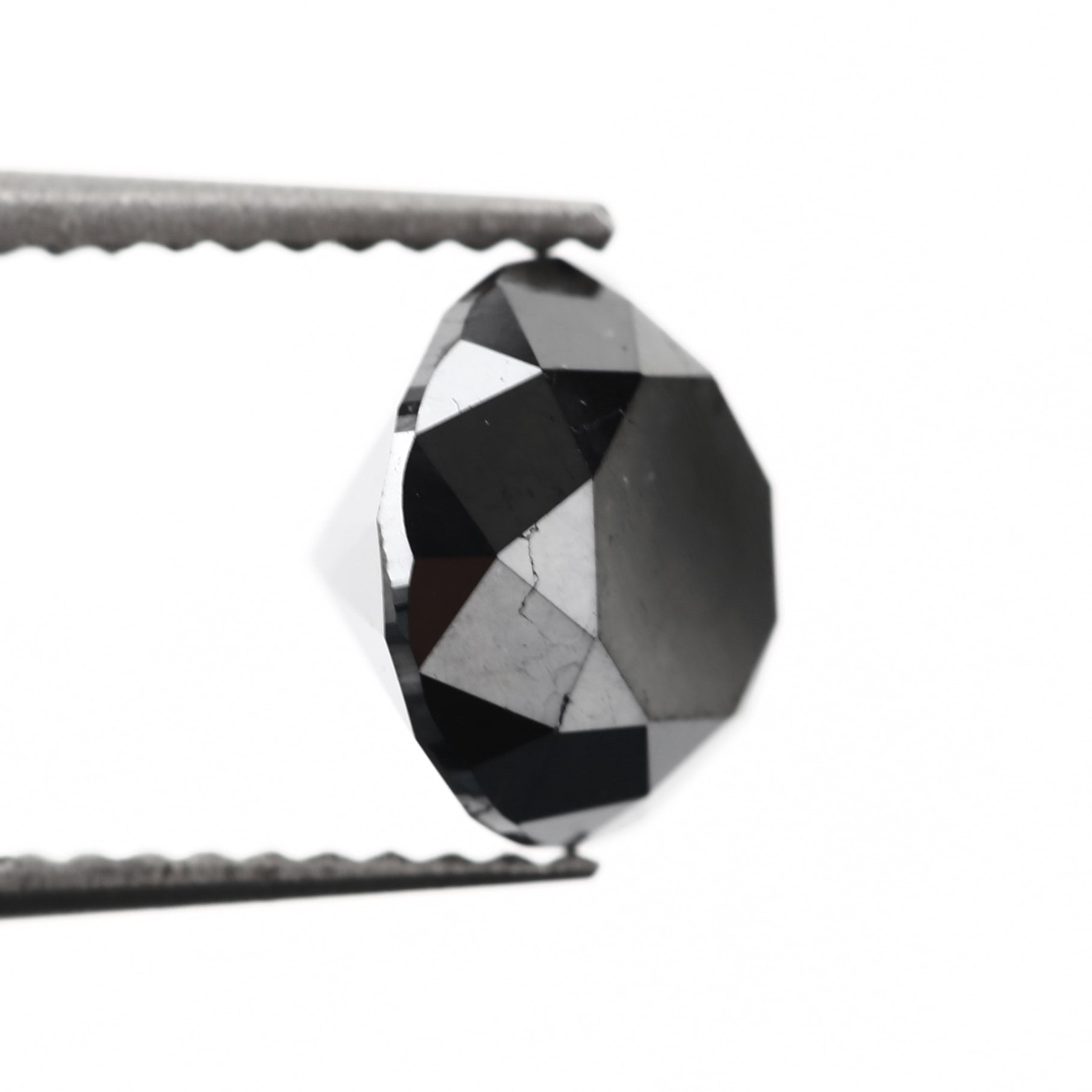 Round Fancy Black Natural Diamond
