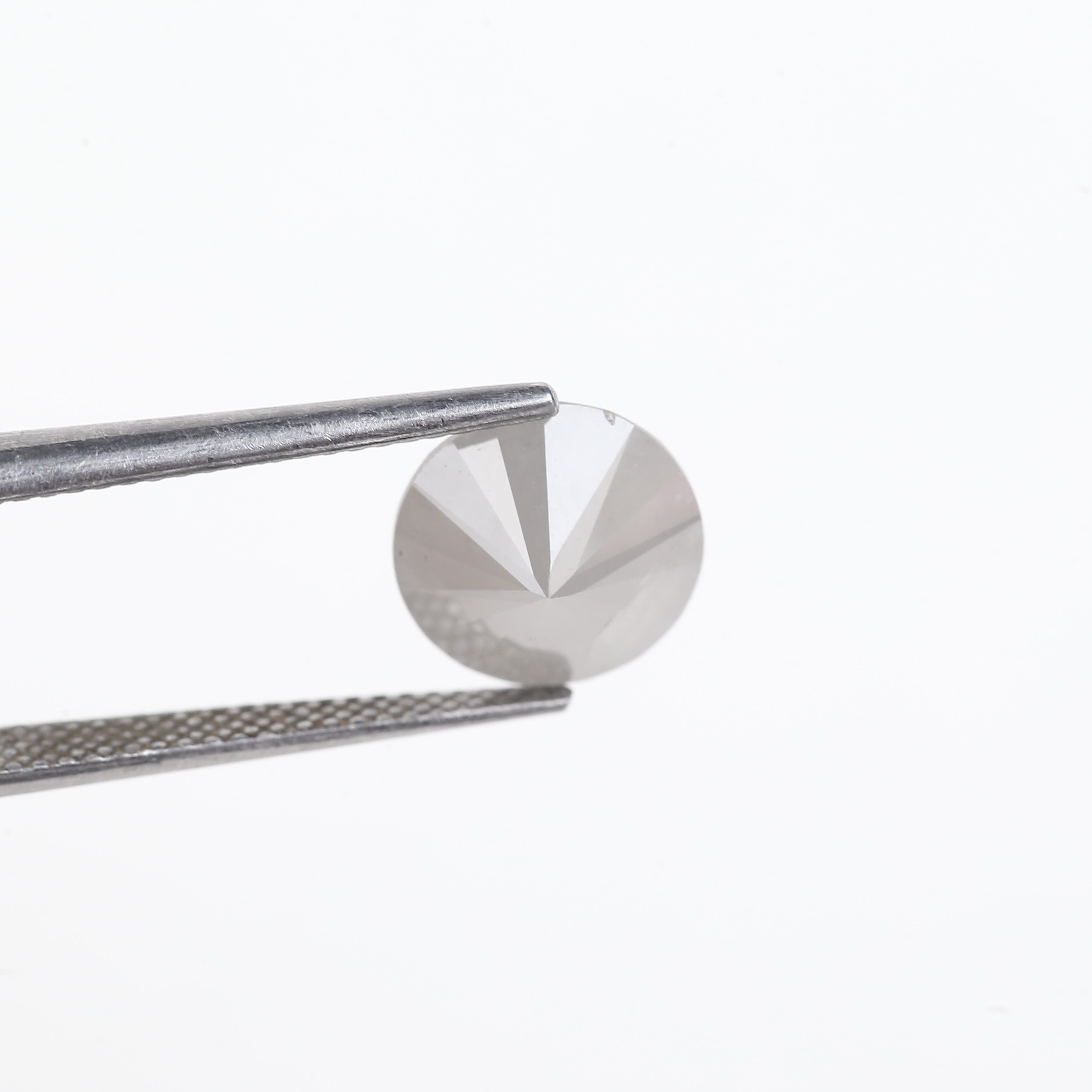 2.80 Carat Fancy Gray Round Brilliant Cut Salt and Pepper Diamond 9.30 MM