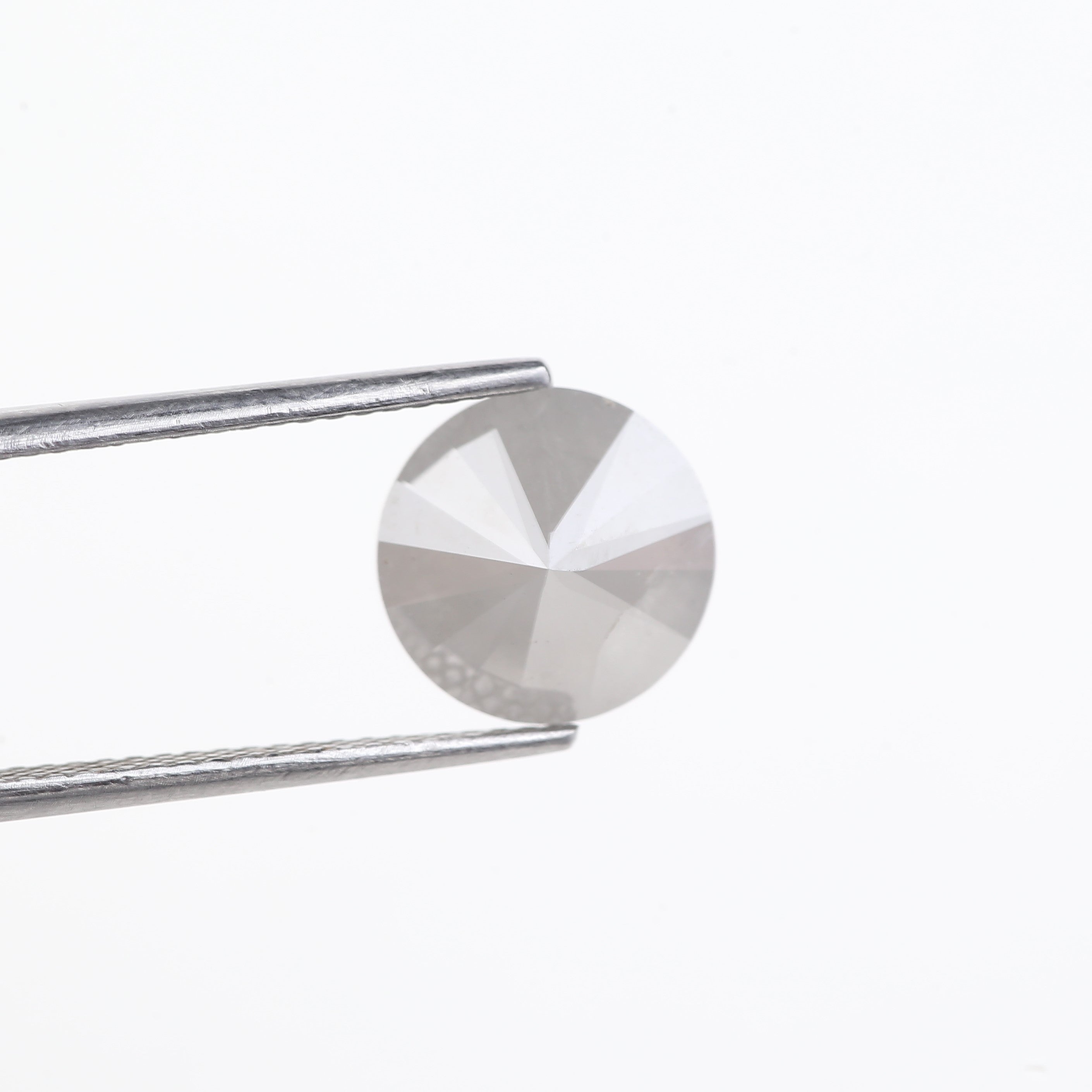 2.80 Carat Fancy Gray Round Brilliant Cut Salt and Pepper Diamond 9.30 MM