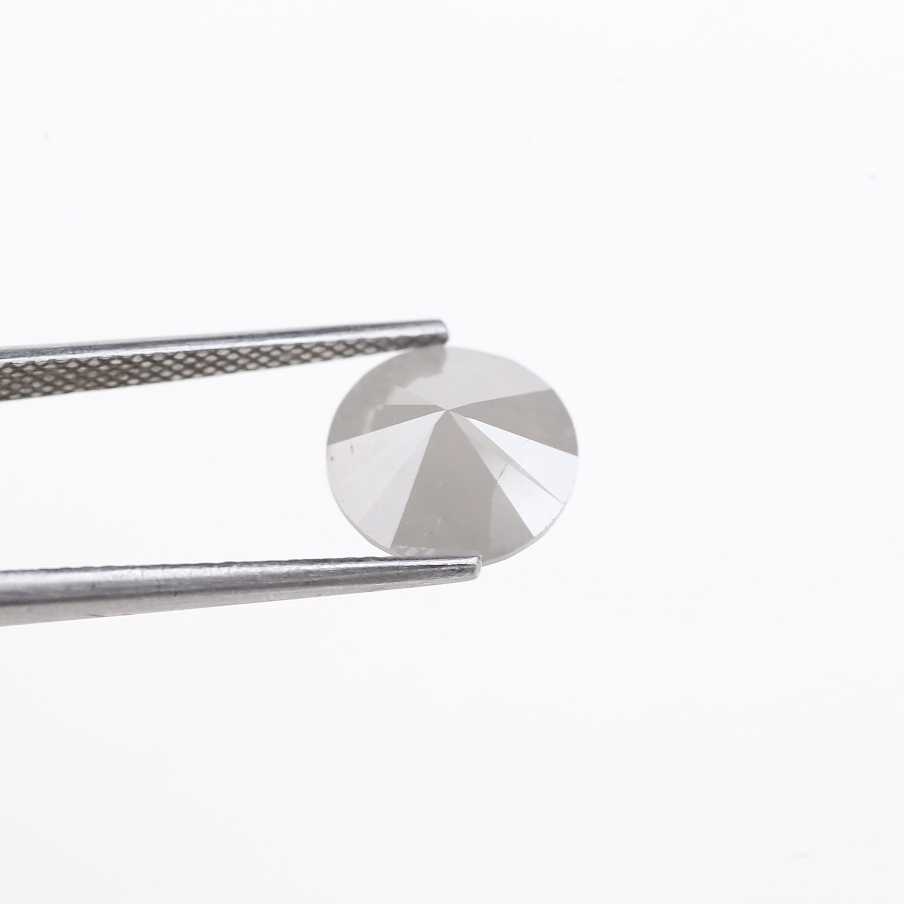 2.80 Carat Fancy Gray Round Brilliant Cut Salt and Pepper Diamond 9.30 MM