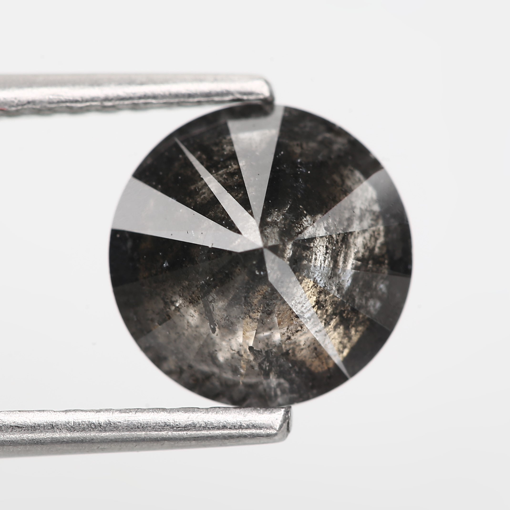 1.57 Carat Fancy Black Round Cut Natural Loose Diamond 7.5 MM - Blackdiamond