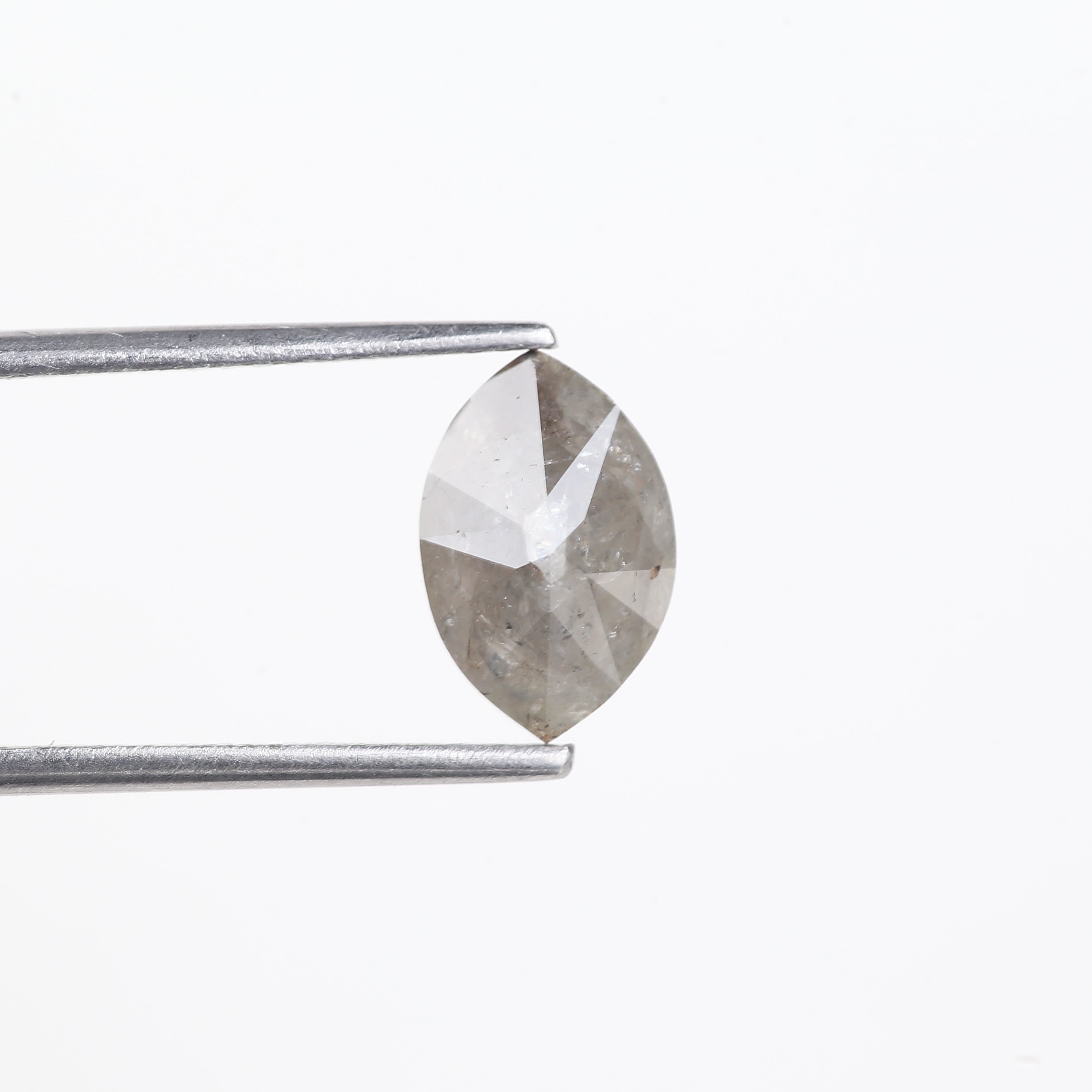 1.76 Carat Gray Salt and Pepper Diamond Marquise 9.79 MM