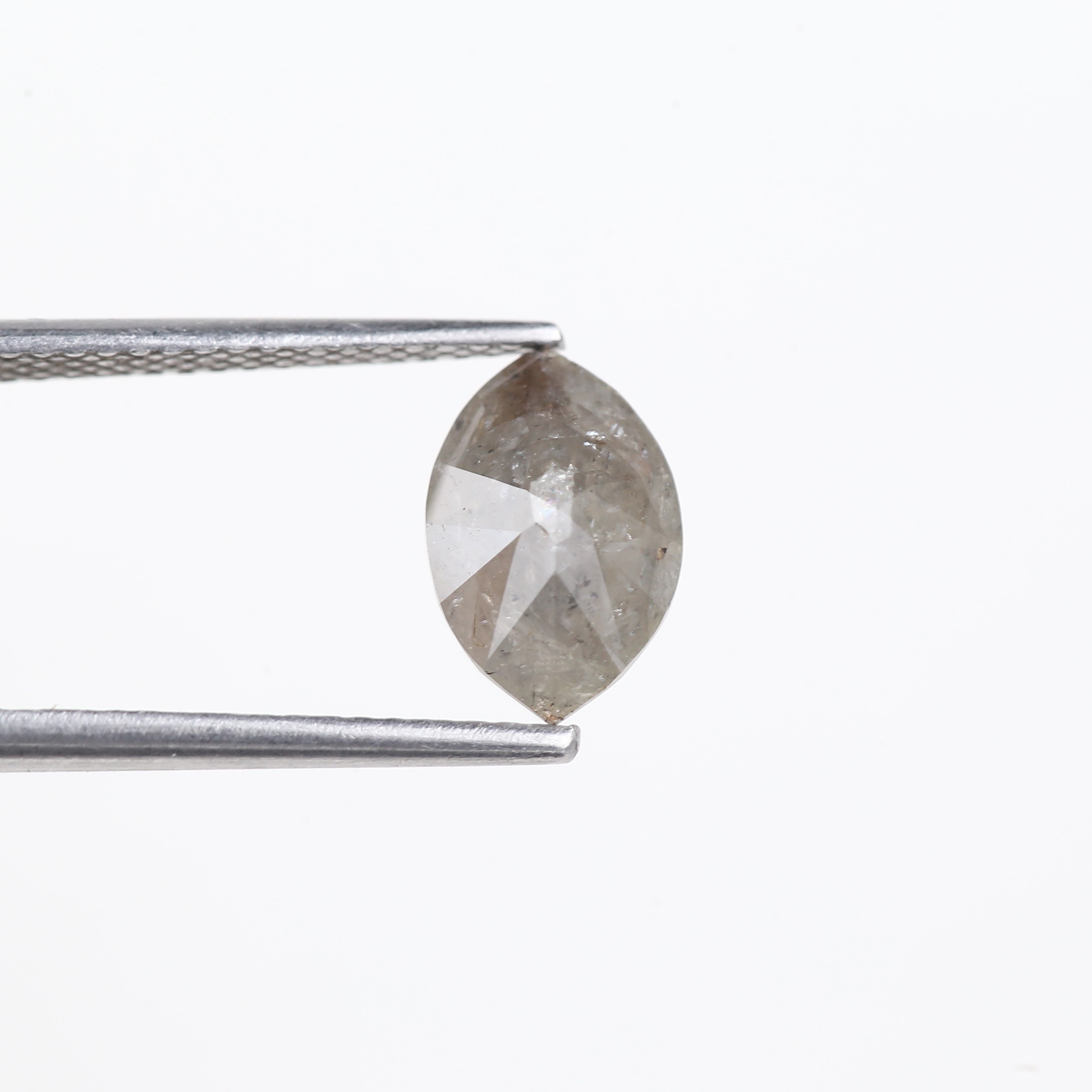 1.76 Carat Gray Salt and Pepper Diamond Marquise 9.79 MM