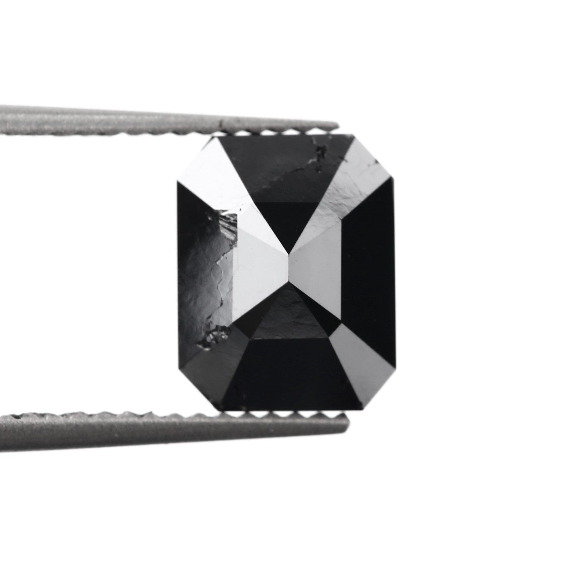 emerald fancy black natural diamond