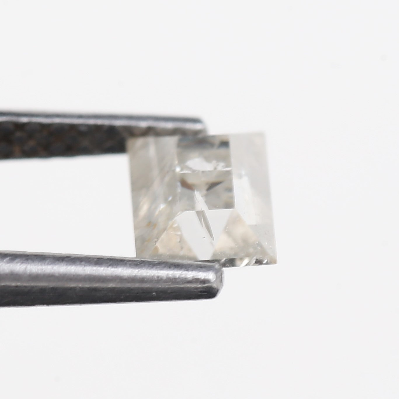 0.78 Carat Natural Icy gray Rectangular Salt and Pepper Diamond 5.70 MM