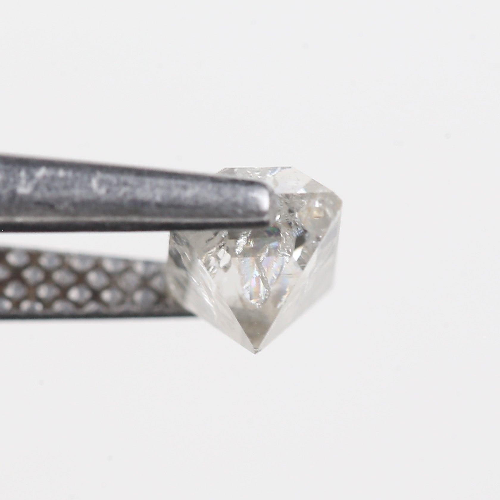 0.78 Carat Natural Icy gray Rectangular Salt and Pepper Diamond 5.70 MM