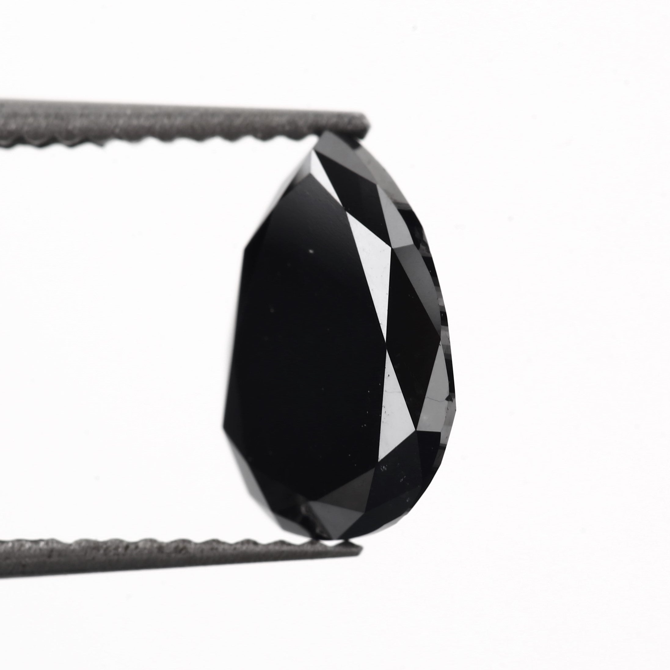 pear fancy balck tear drop natural diamond