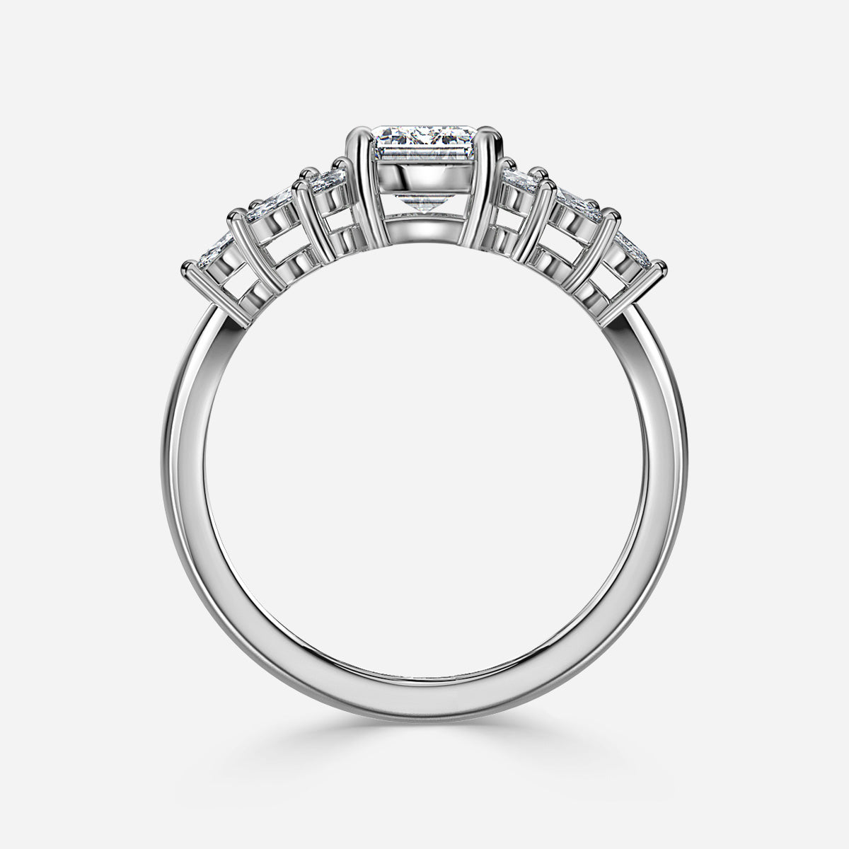 Emerald 1 Carat Lab Grown Diamond Ring IGI Certified Isabella