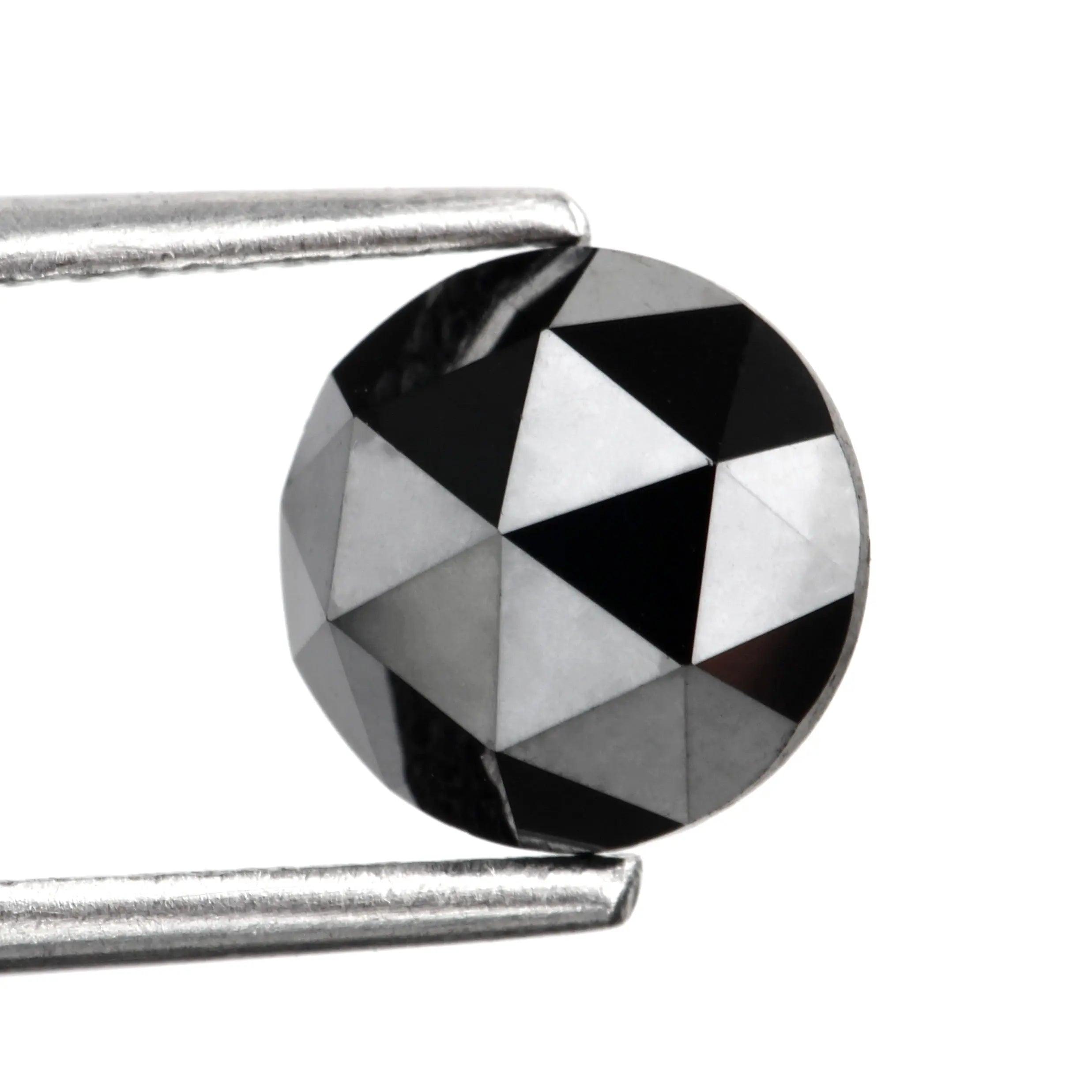 rose cut black diamond