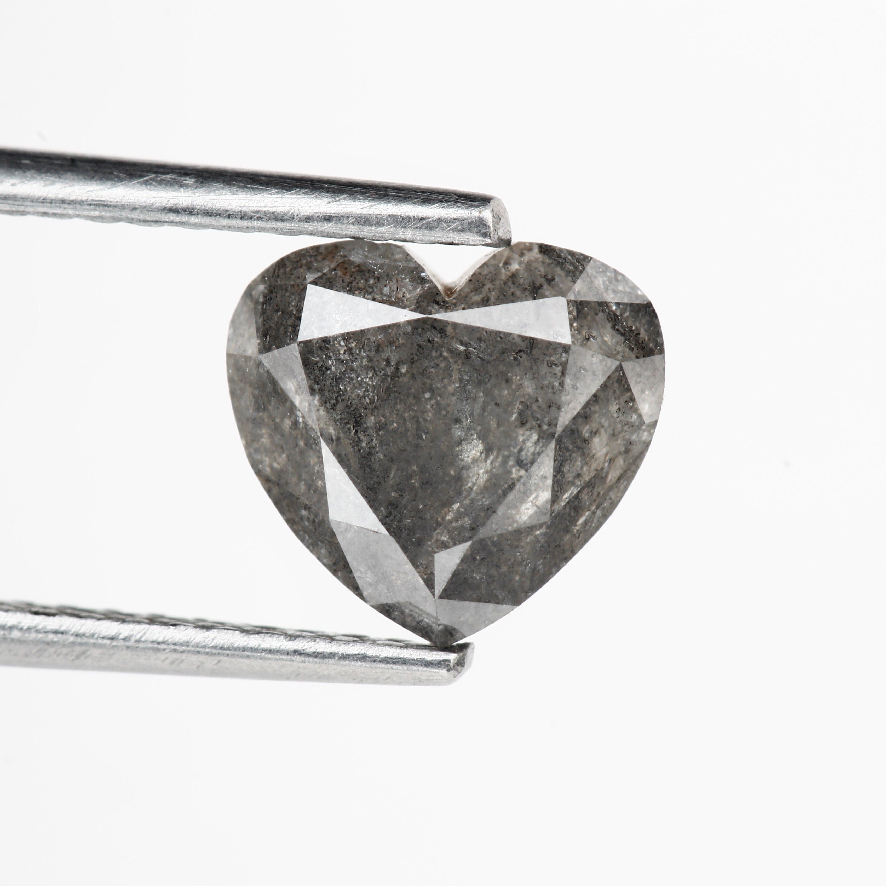 heart salt pepper natural diamond