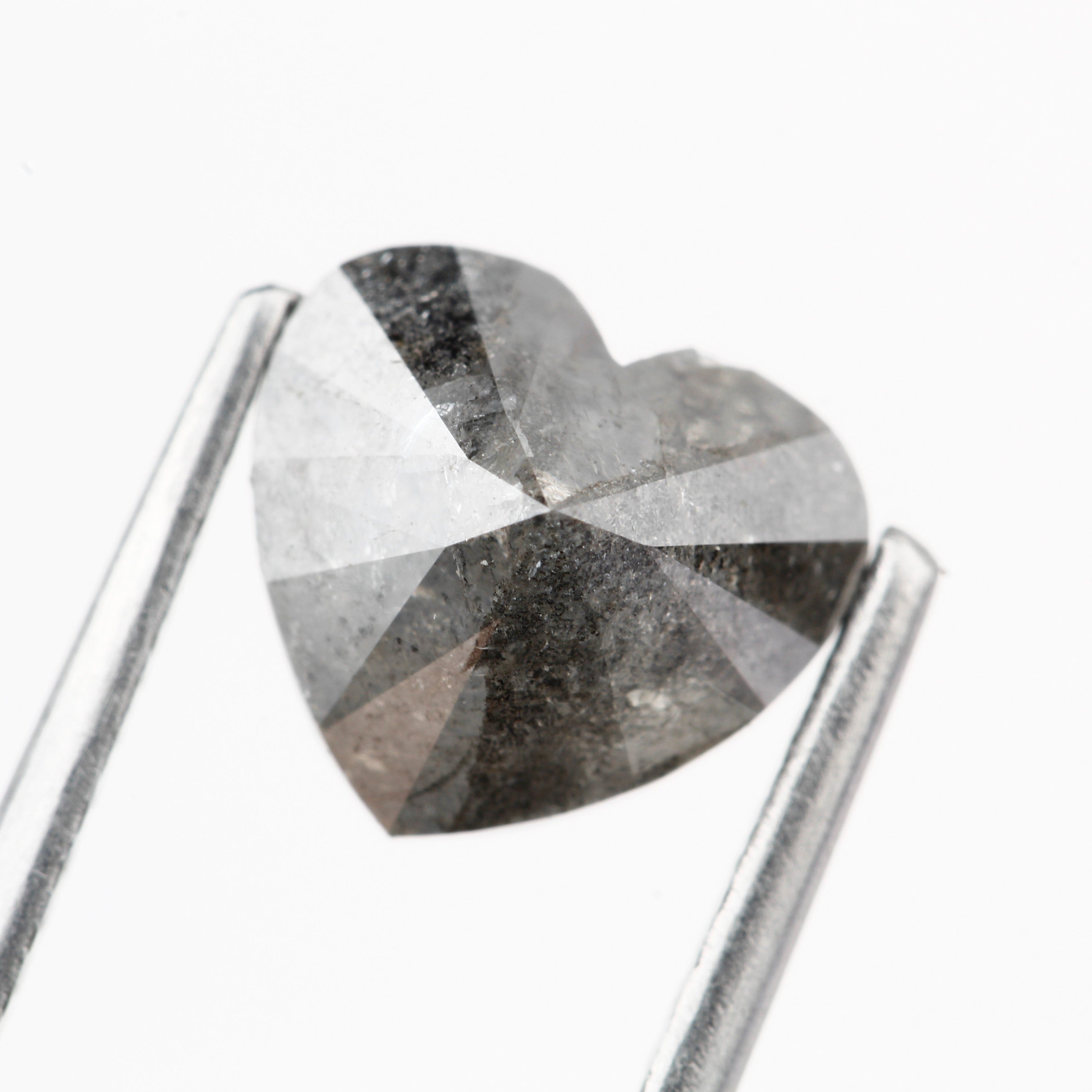 heart fancy gray natural diamond