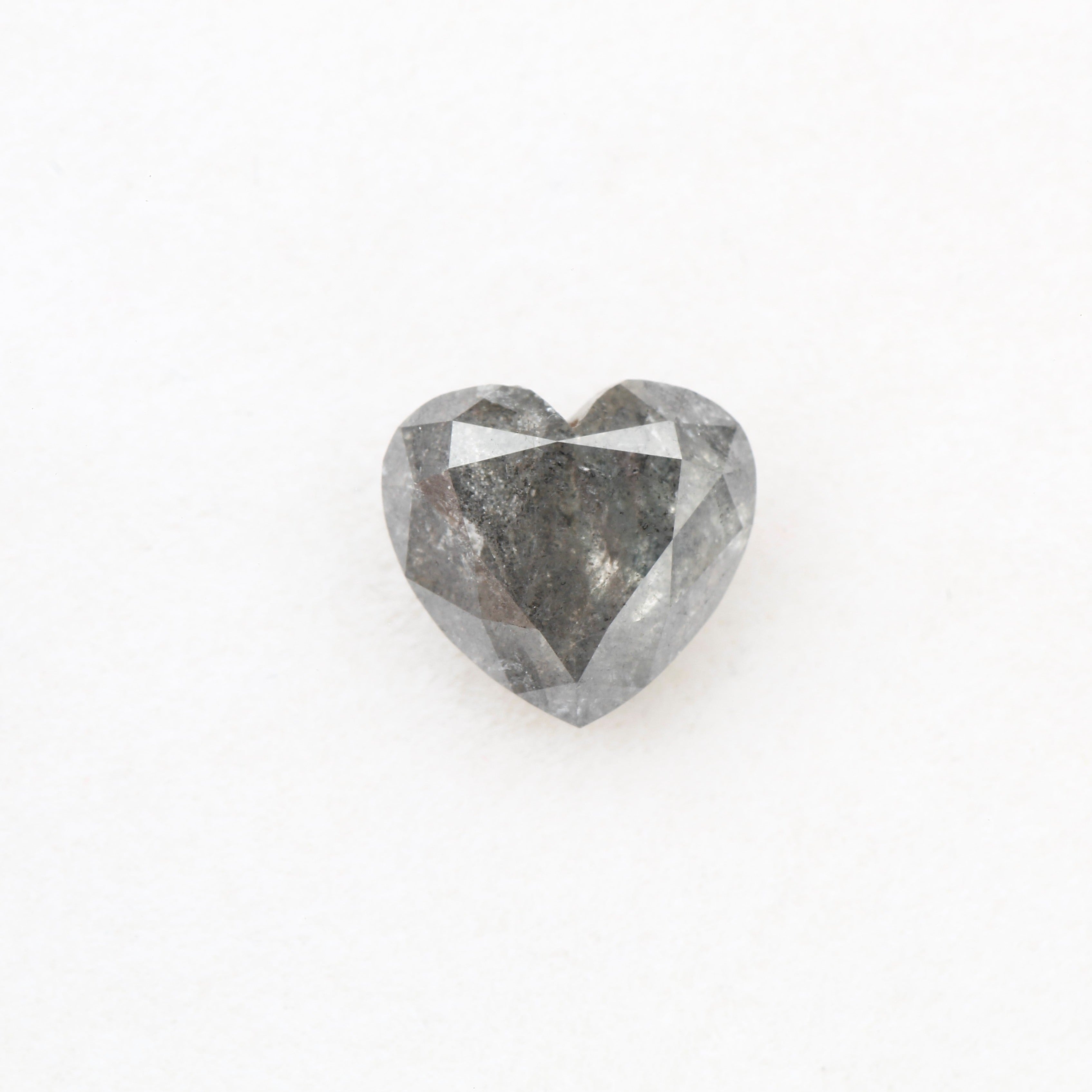 heart salt pepper natural diamond