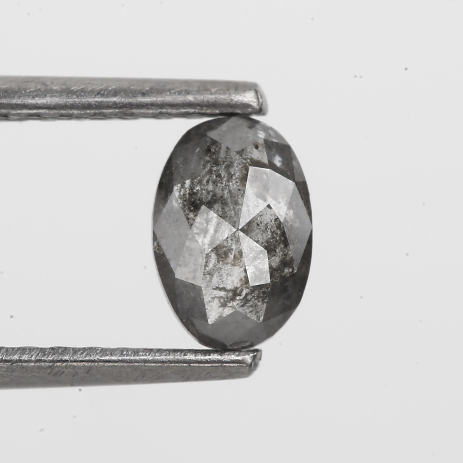 0.46 Carat Design Gray Oval Diamond Wedding Ring 5.80 MM