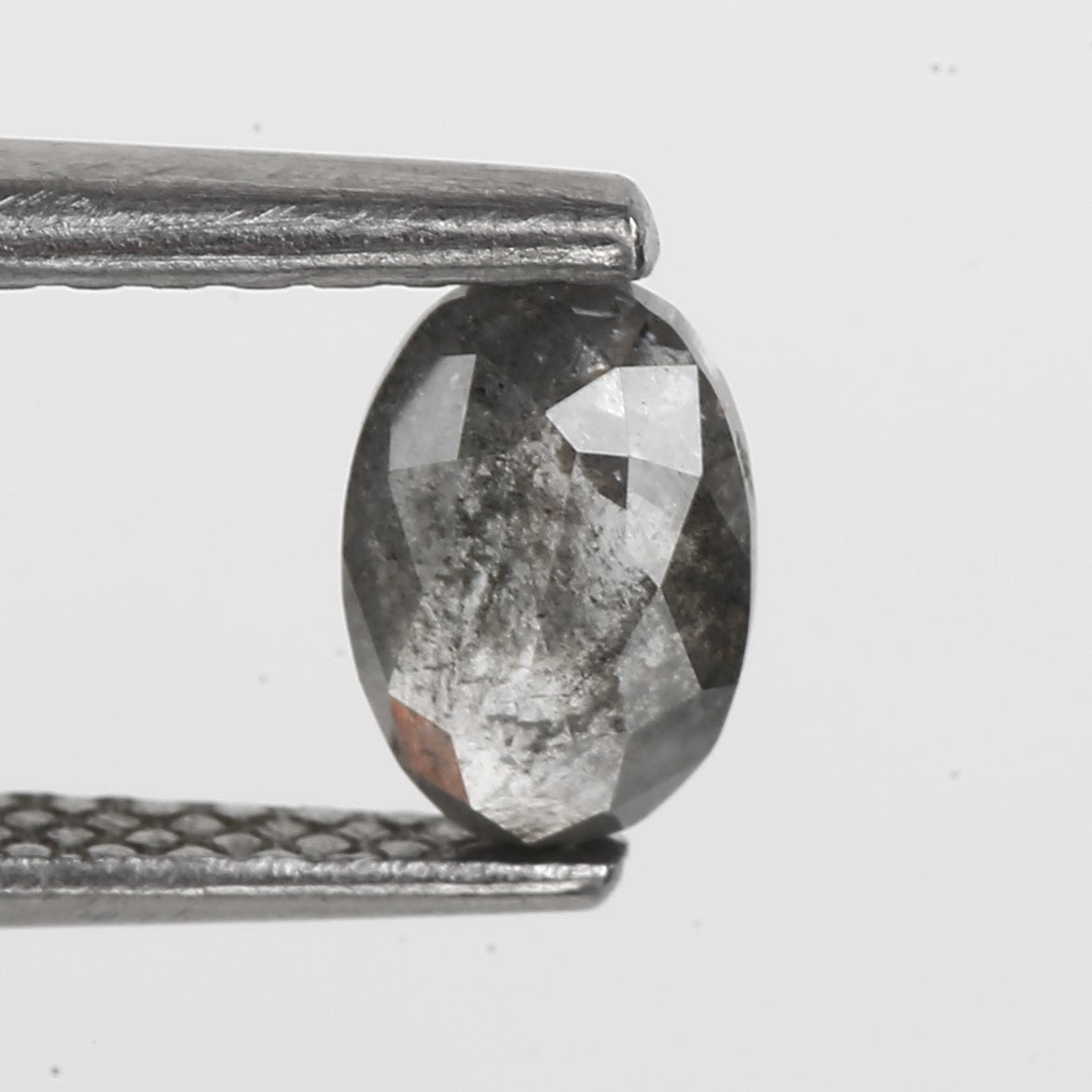 0.46 Carat Design Gray Oval Diamond Wedding Ring 5.80 MM