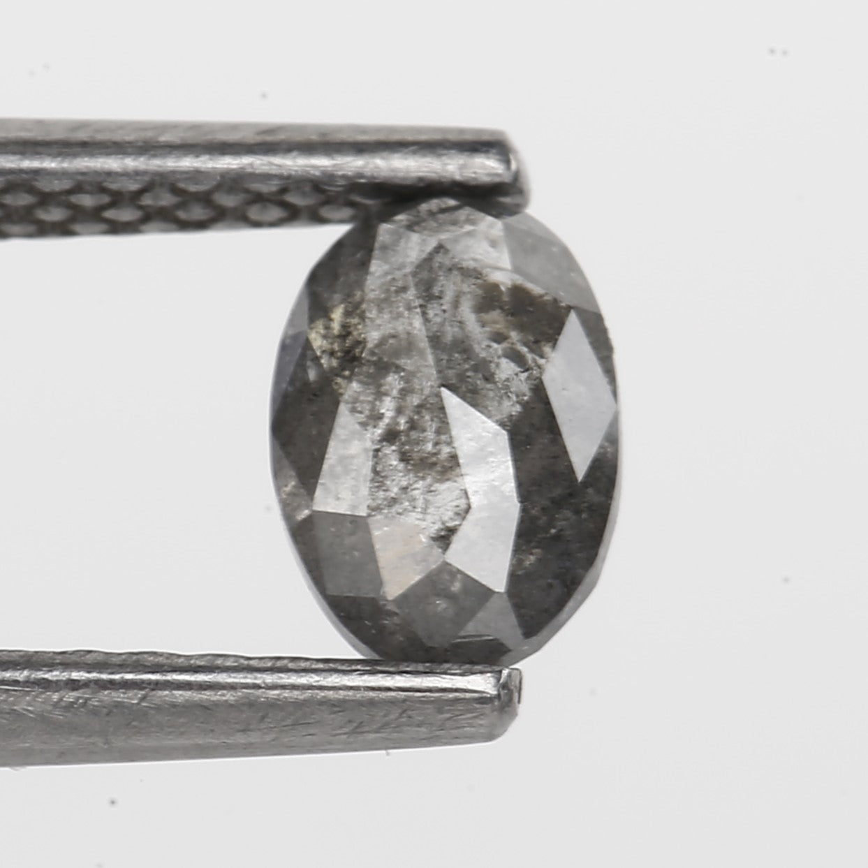 0.46 Carat Design Gray Oval Diamond Wedding Ring 5.80 MM