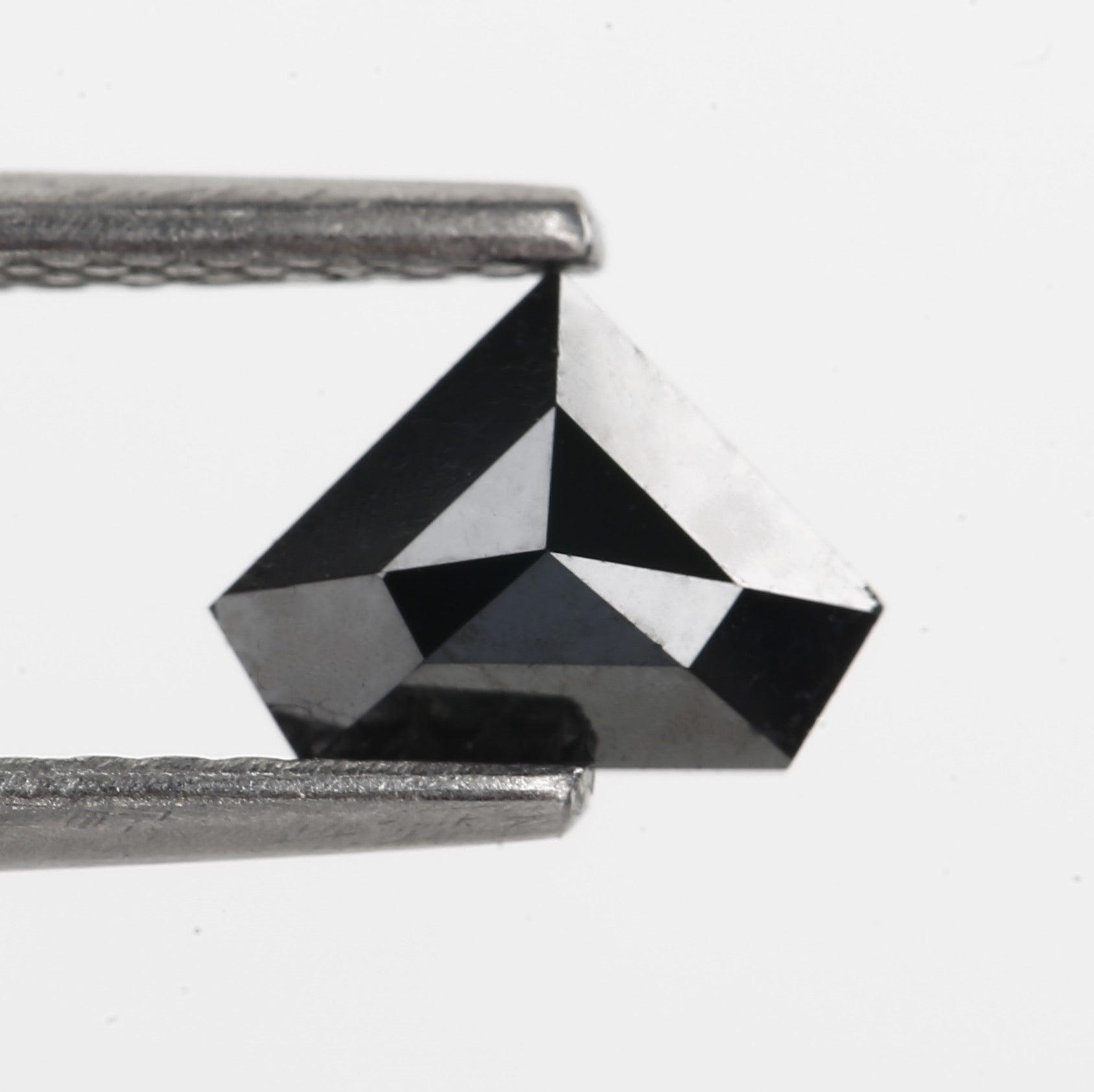 black diamond engagement ring