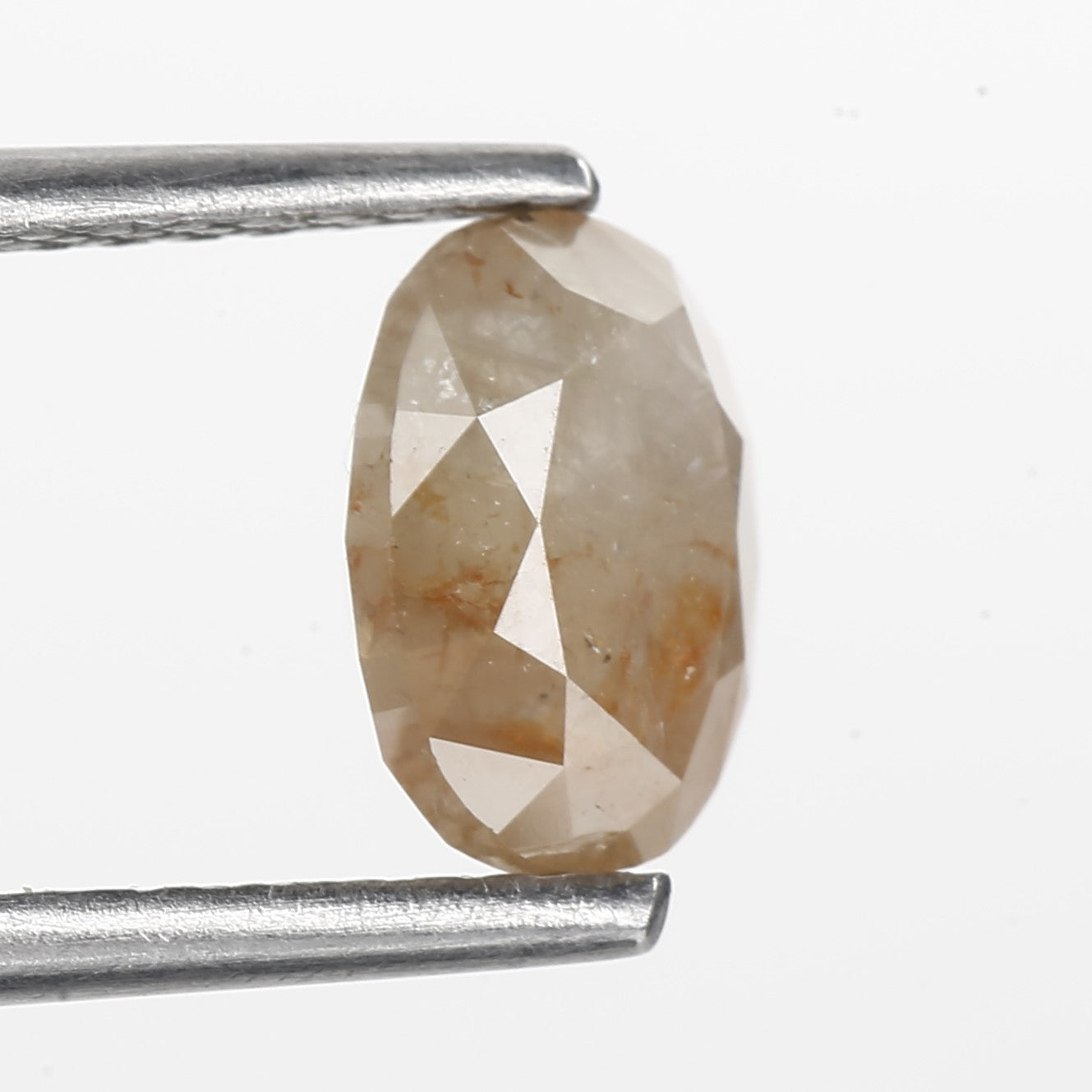 1.26 Carat Oval Cut Salt and Pepper Diamond 7.05 MM