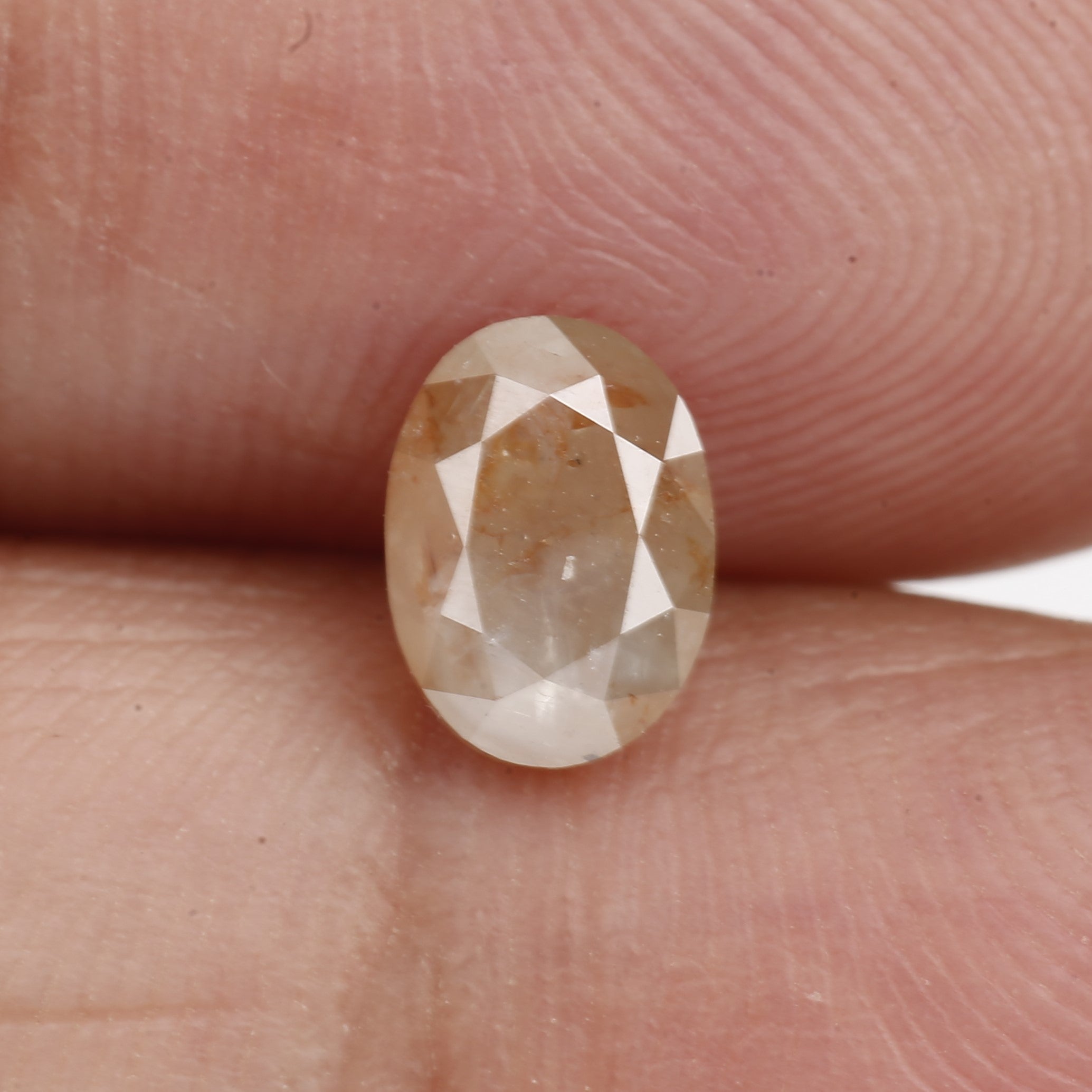 1.26 Carat Oval Cut Salt and Pepper Diamond 7.05 MM