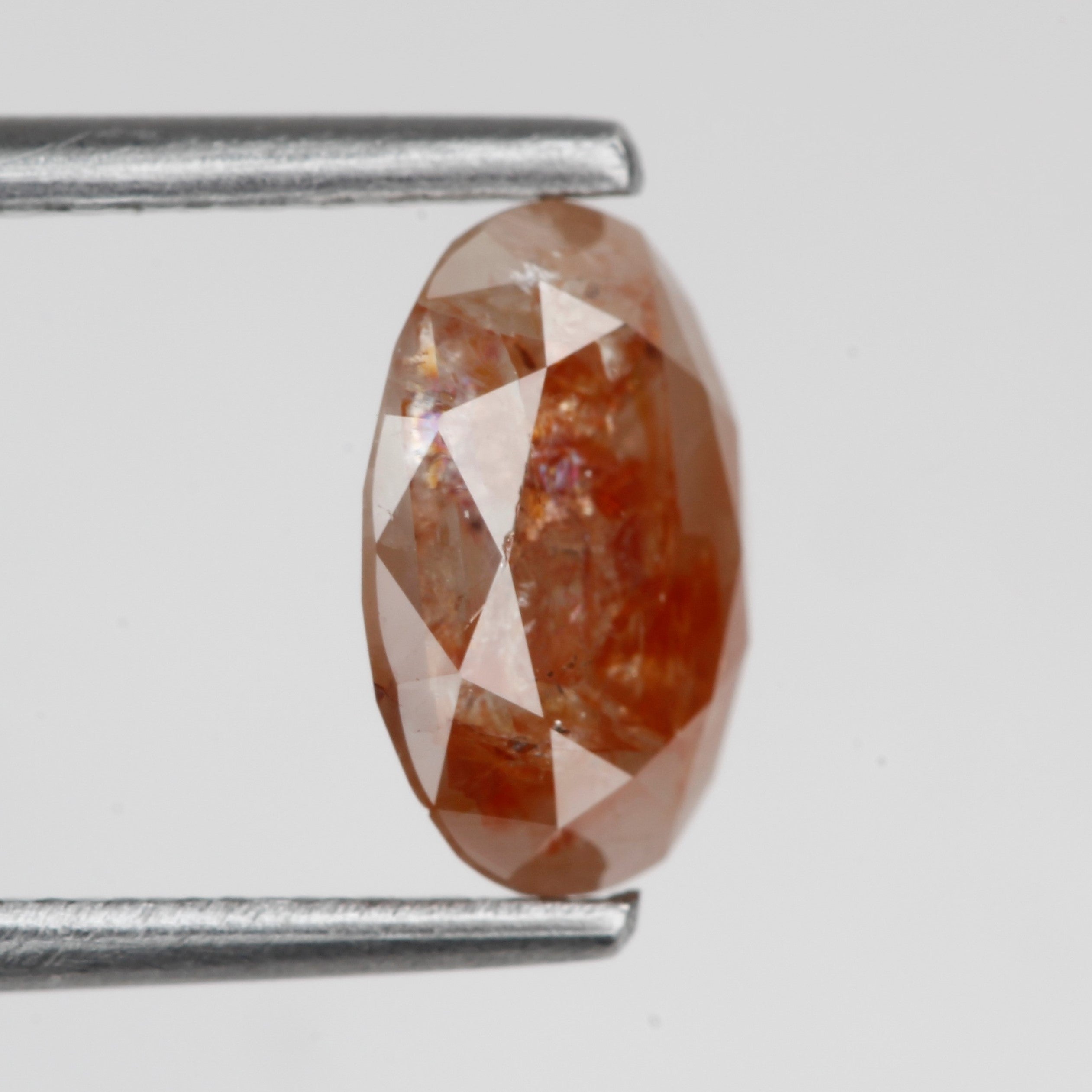 1.18 Carat Rustic Orange Oval Cut Natural Diamond 7.78 MM