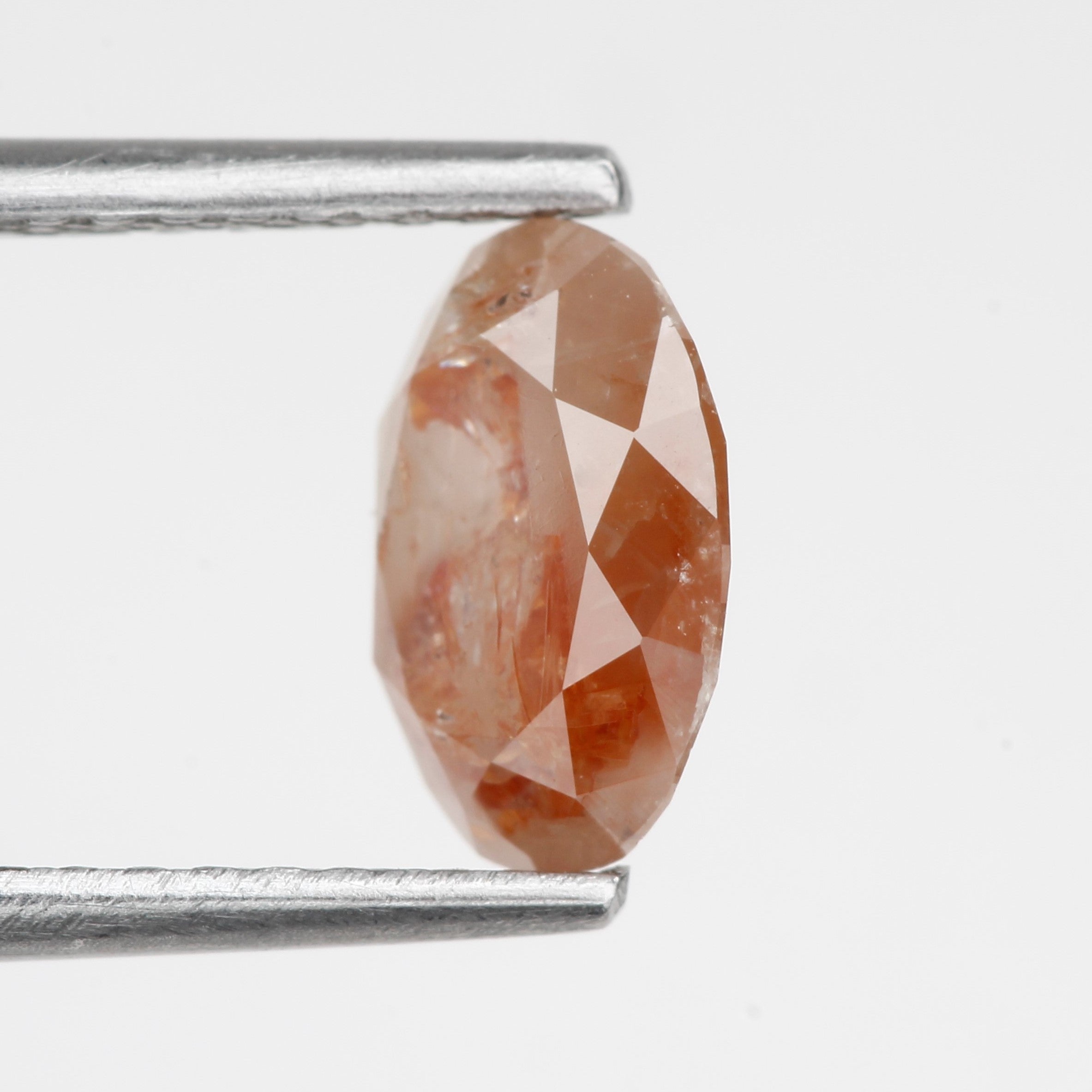 1.18 Carat Rustic Orange Oval Cut Natural Diamond 7.78 MM