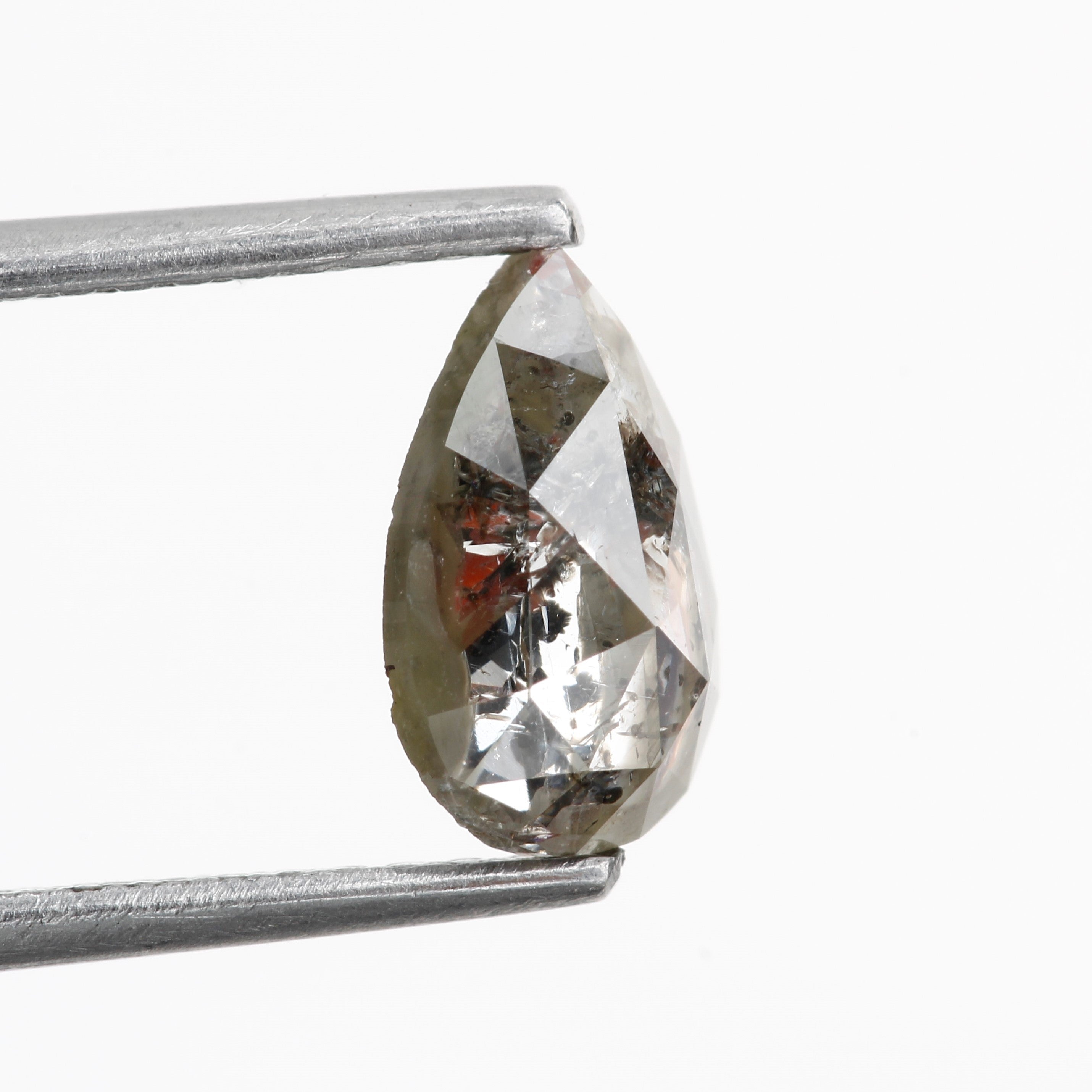 1.03 Carat Natural Diamond For Salt And Pepper Diamond Engagement Ring