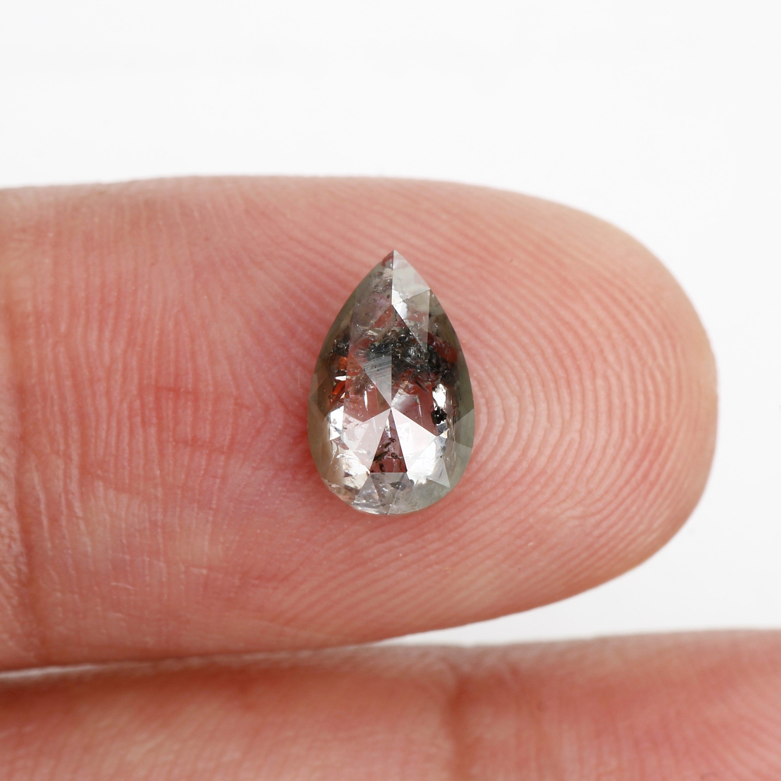 1.03 Carat Natural Diamond For Salt And Pepper Diamond Engagement Ring