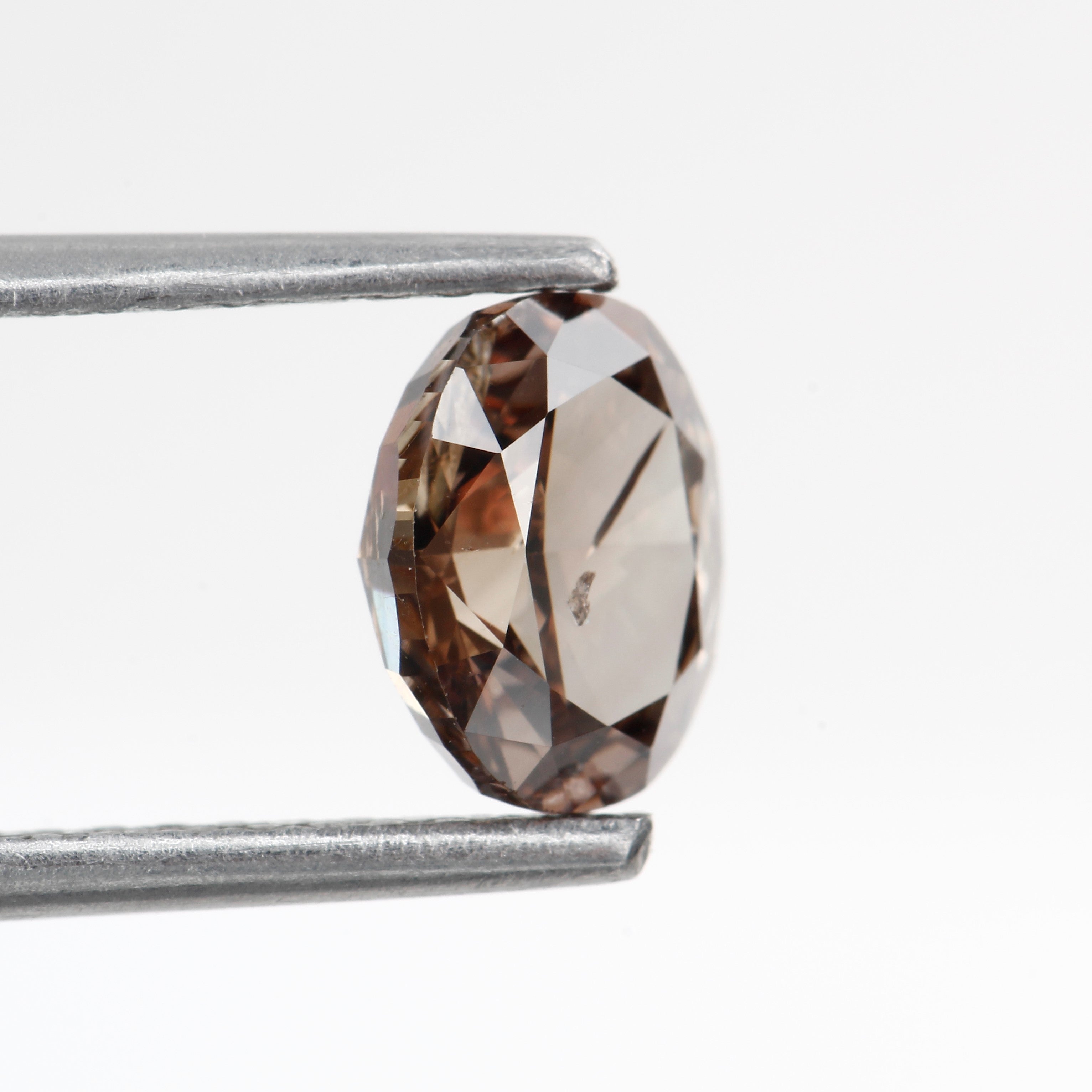 1ct Oval Solitaire Fancy Chocolate Brown Natural Diamond 6.70 MM