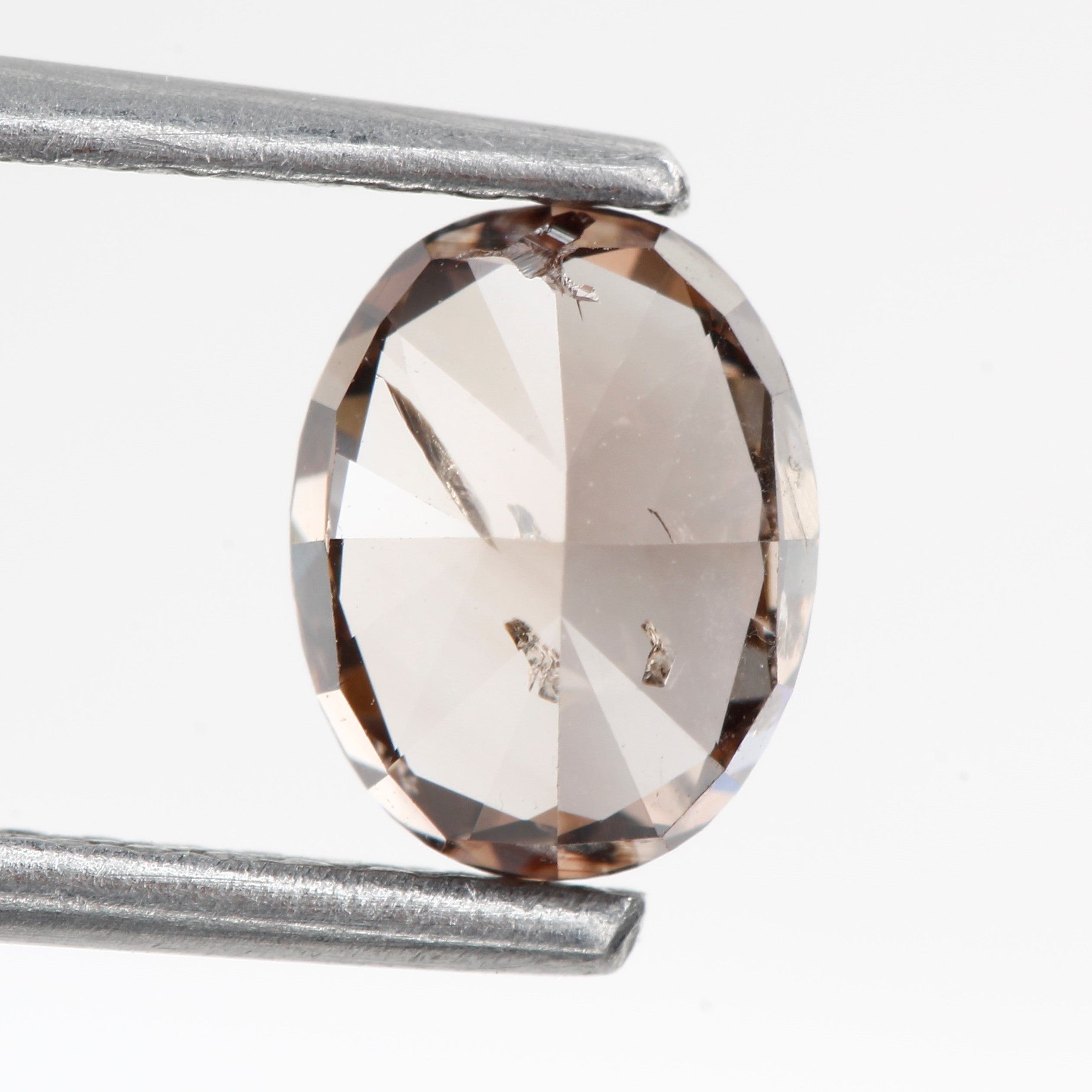 1ct Oval Solitaire Fancy Chocolate Brown Natural Diamond 6.70 MM