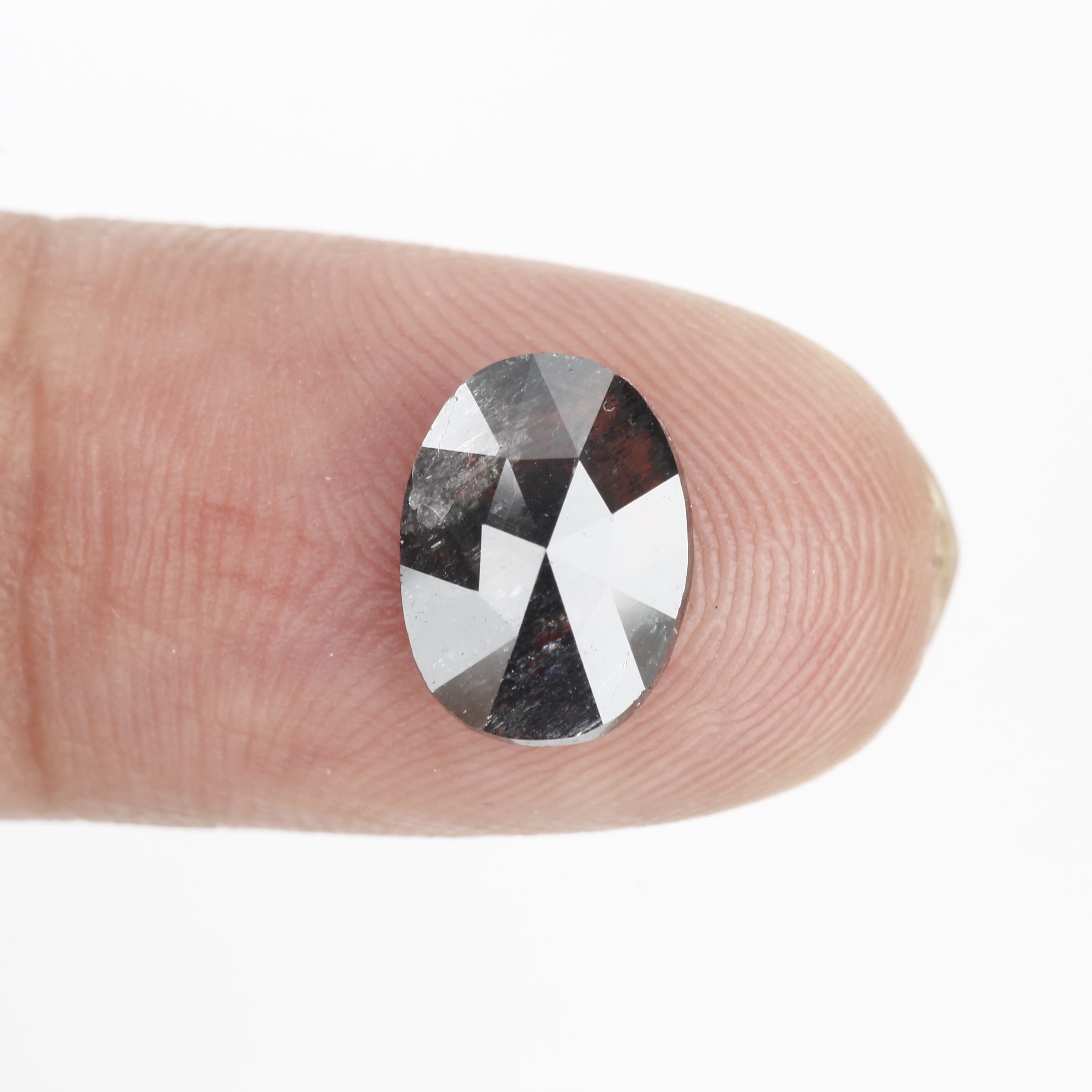 Design Rose Cut 1.5 ct Oval Diamond Engagement Ring 8.50 MM