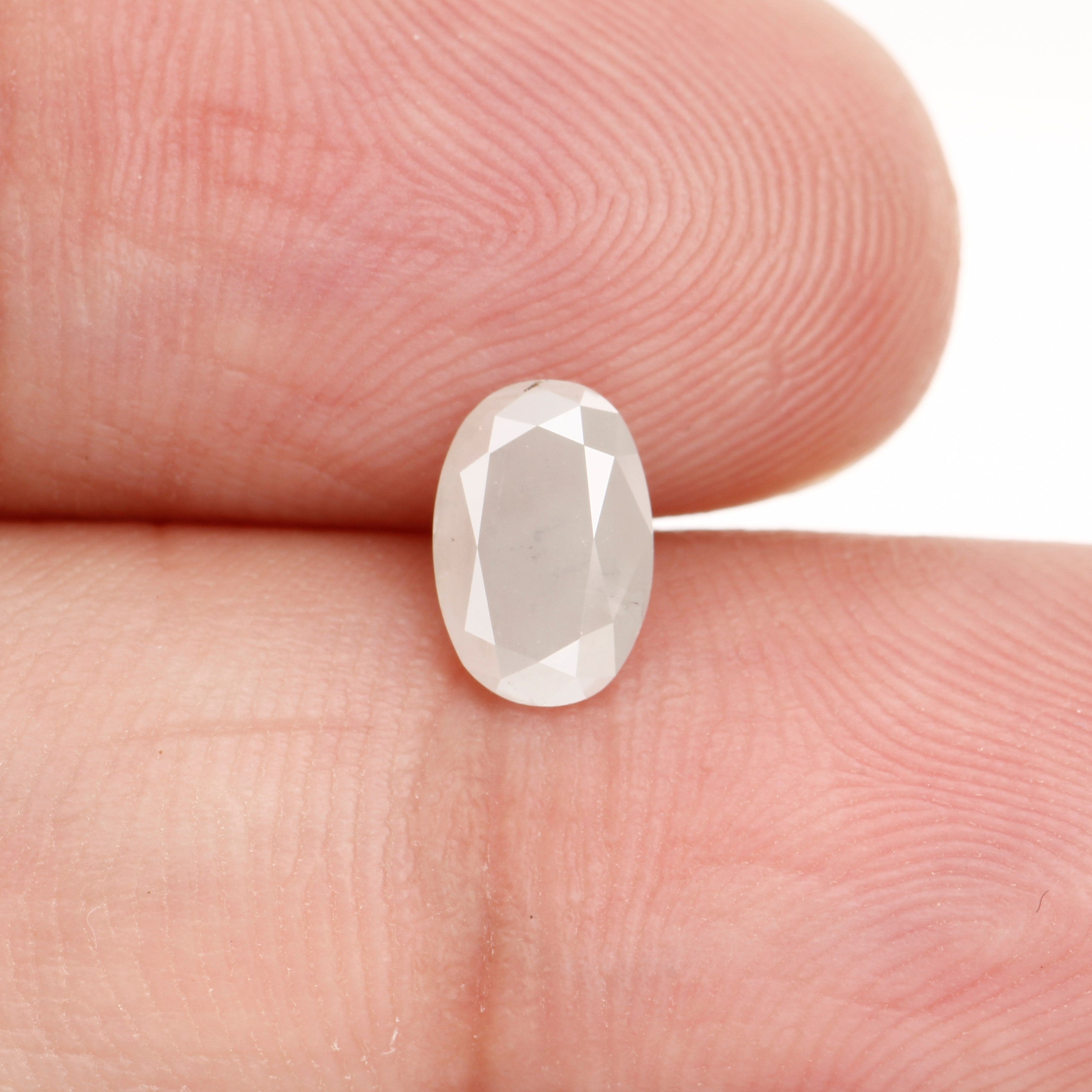 0.76 Carat Milky Oval Shape Natural Loose Diamond 7.20 MM