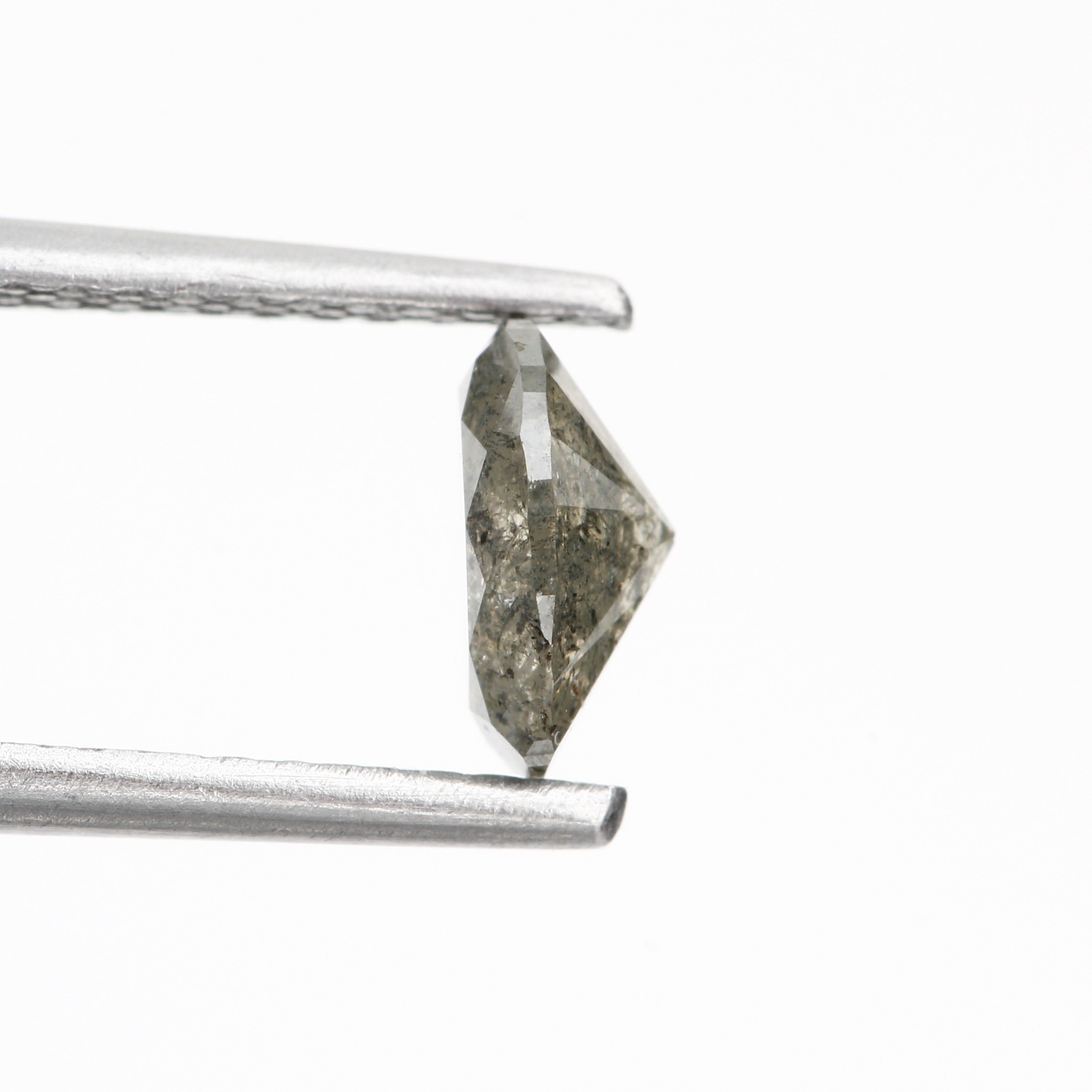 0.66 Carat Salt and Pepper Loose Oval Diamond 6.30 MM