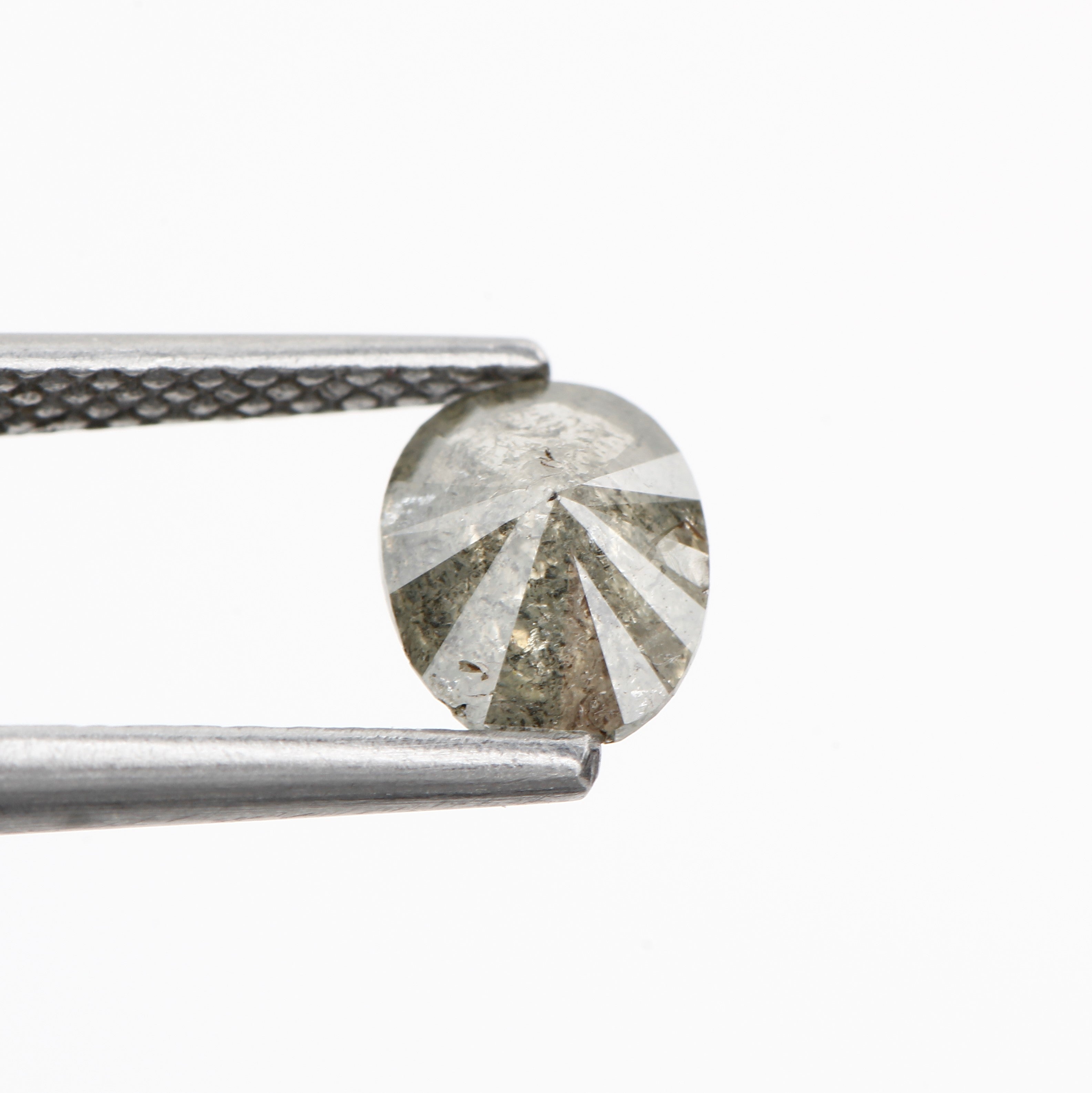 0.66 Carat Salt and Pepper Loose Oval Diamond 6.30 MM