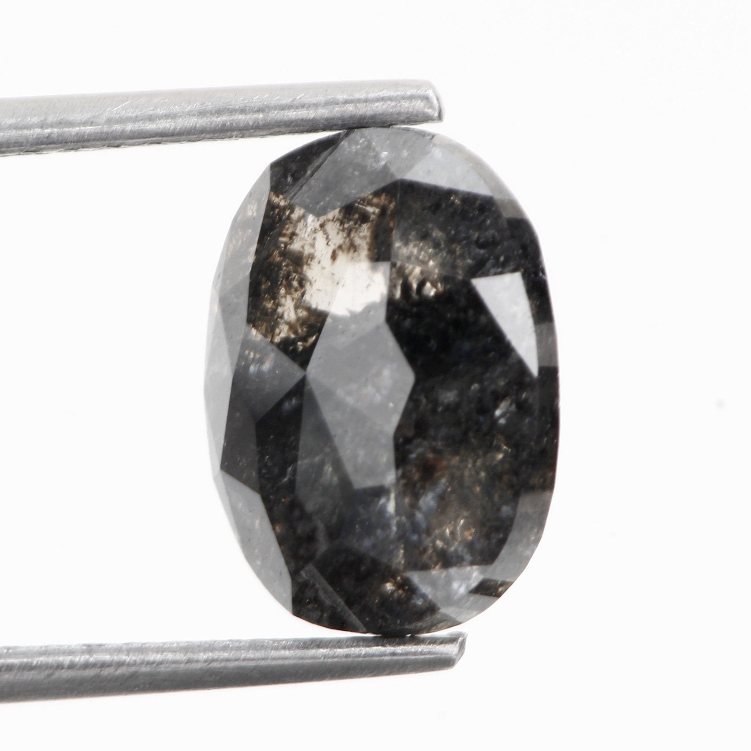 2.91 Carat Design Oval Shape Diamond Necklace 9.86 MM