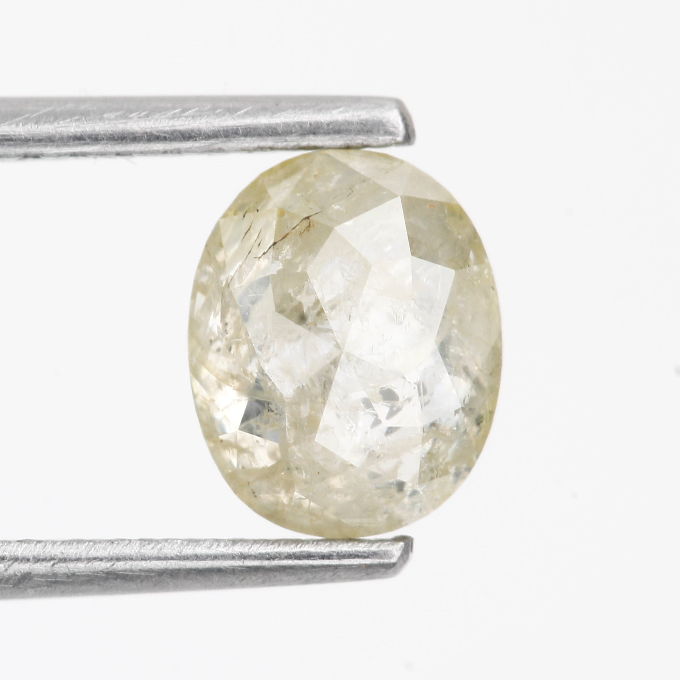 1.18 Carat Natural Loose Oval Icy Salt Pepper Diamond 6.70 MM