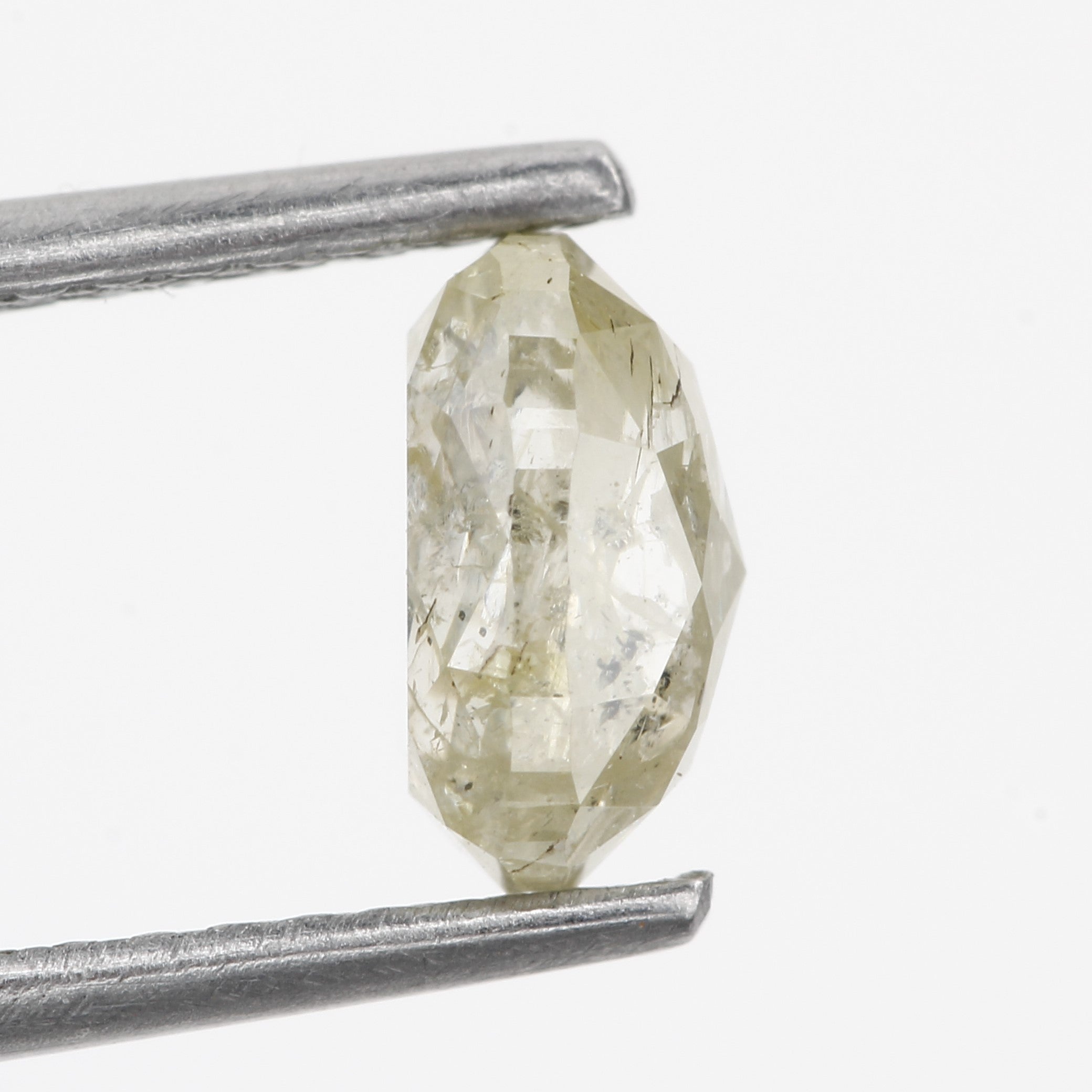 1.18 Carat Natural Loose Oval Icy Salt Pepper Diamond 6.70 MM