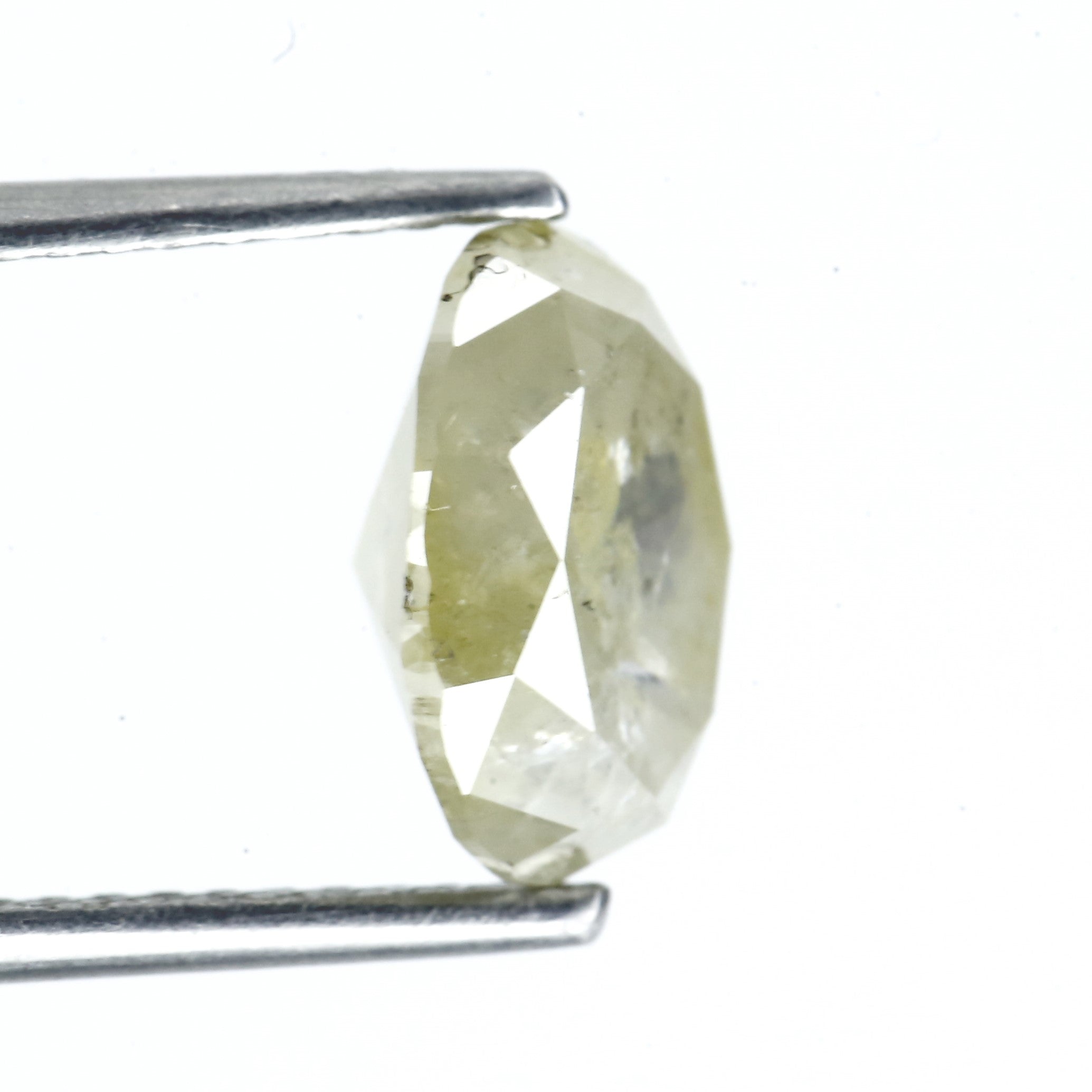 2.40 Carat Salt and Pepper Oval Diamond Cut 9.31 MM