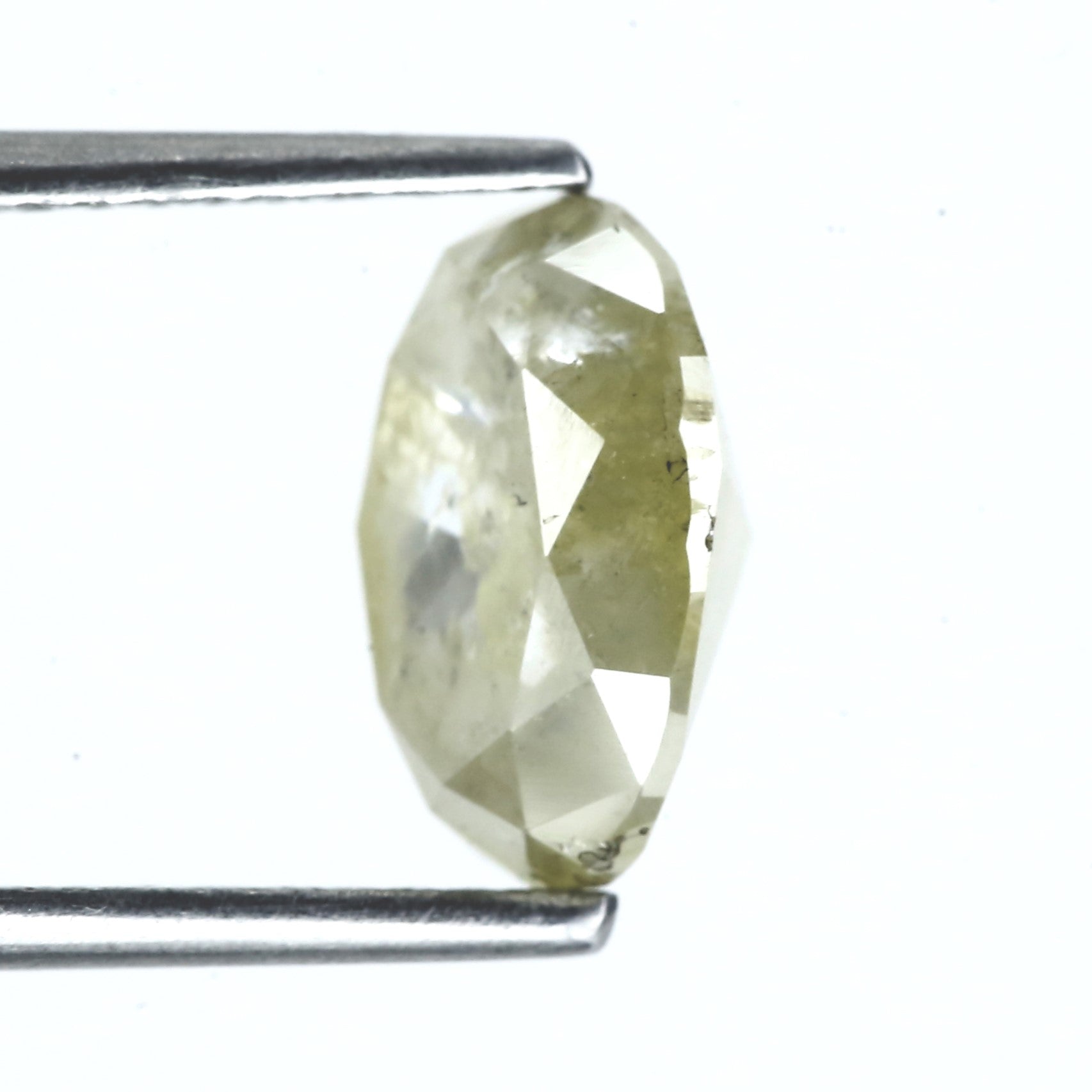 2.40 Carat Salt and Pepper Oval Diamond Cut 9.31 MM
