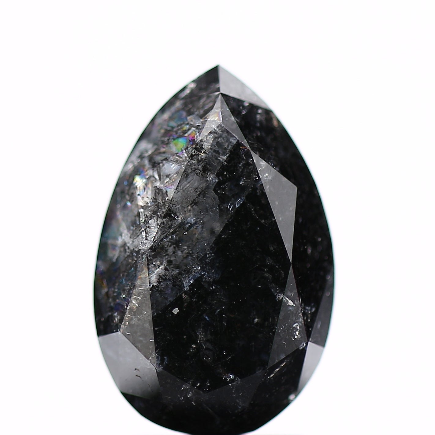 Natural Pear Celestial Black Diamond For Design Ring - USA